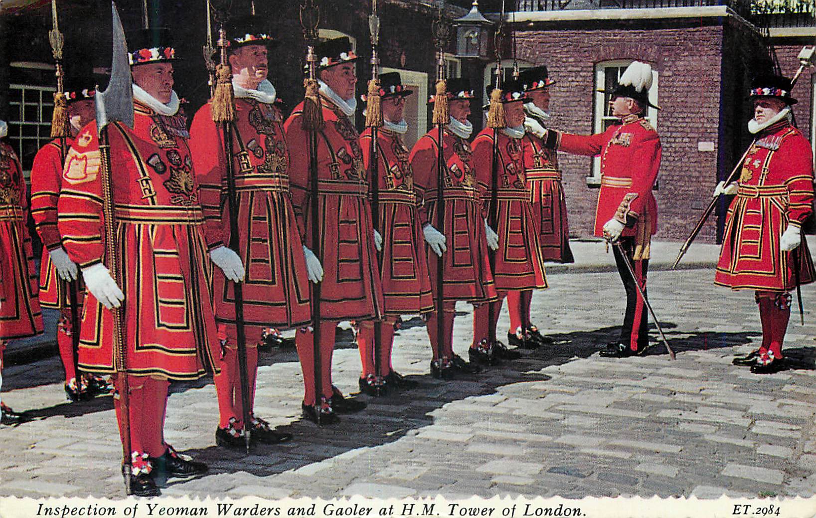 CPM Inspection of Yeoman Warders and Gaoler at HM Tower of London  Militaria