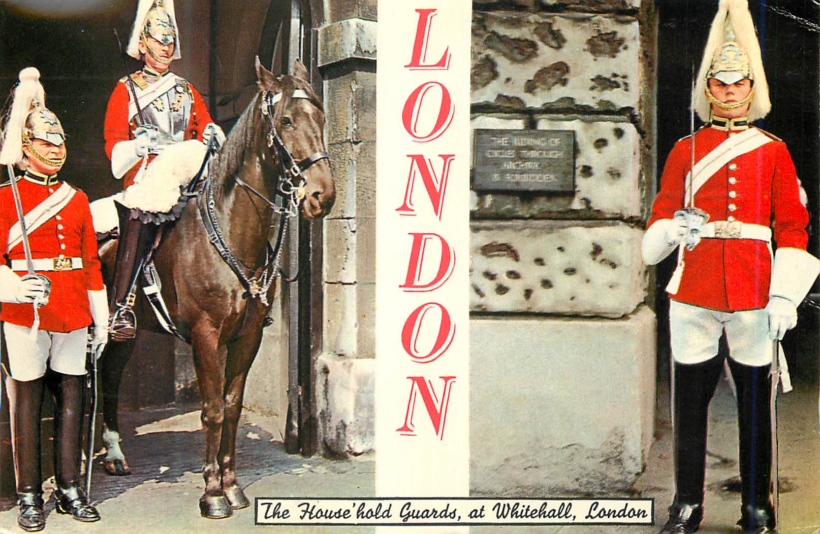 CPM The Household Guards at Whitehall London  Militaria
