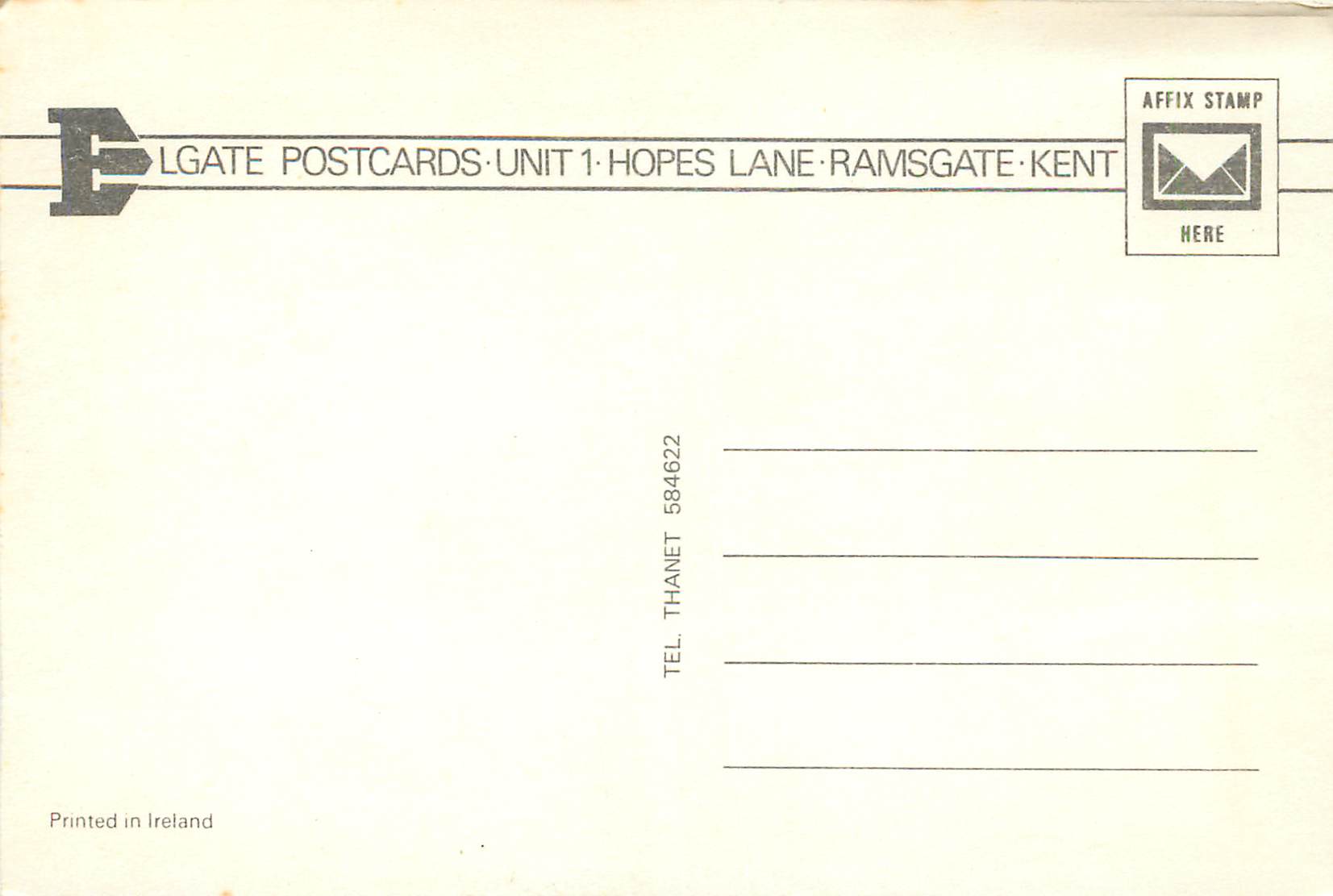 CPM Dover Castle Leeds Castle Maidstone Whitstable castle Deal Castle Kingsgate Castle Castles of Kent  — Rückseite