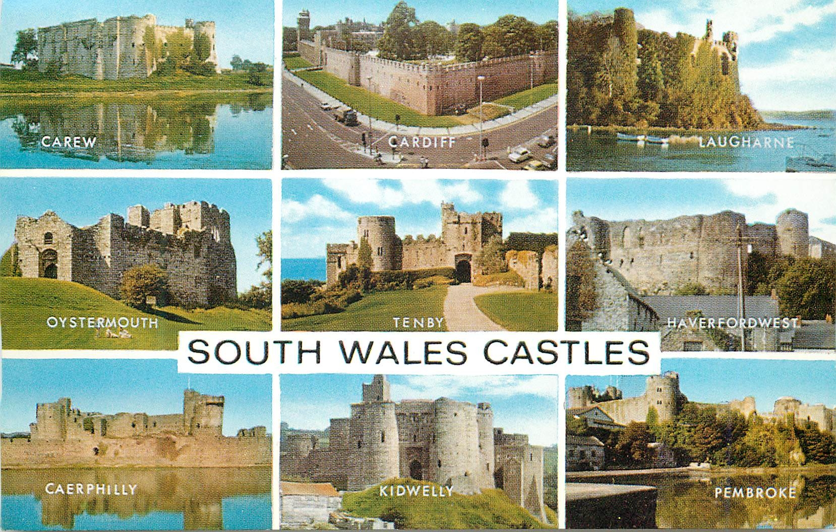 CPM Carew Cardiff Laugharne Oystermouth Tenby Haverfordwest Caerphilly Kidwelly Pembroke South Wales Castles 