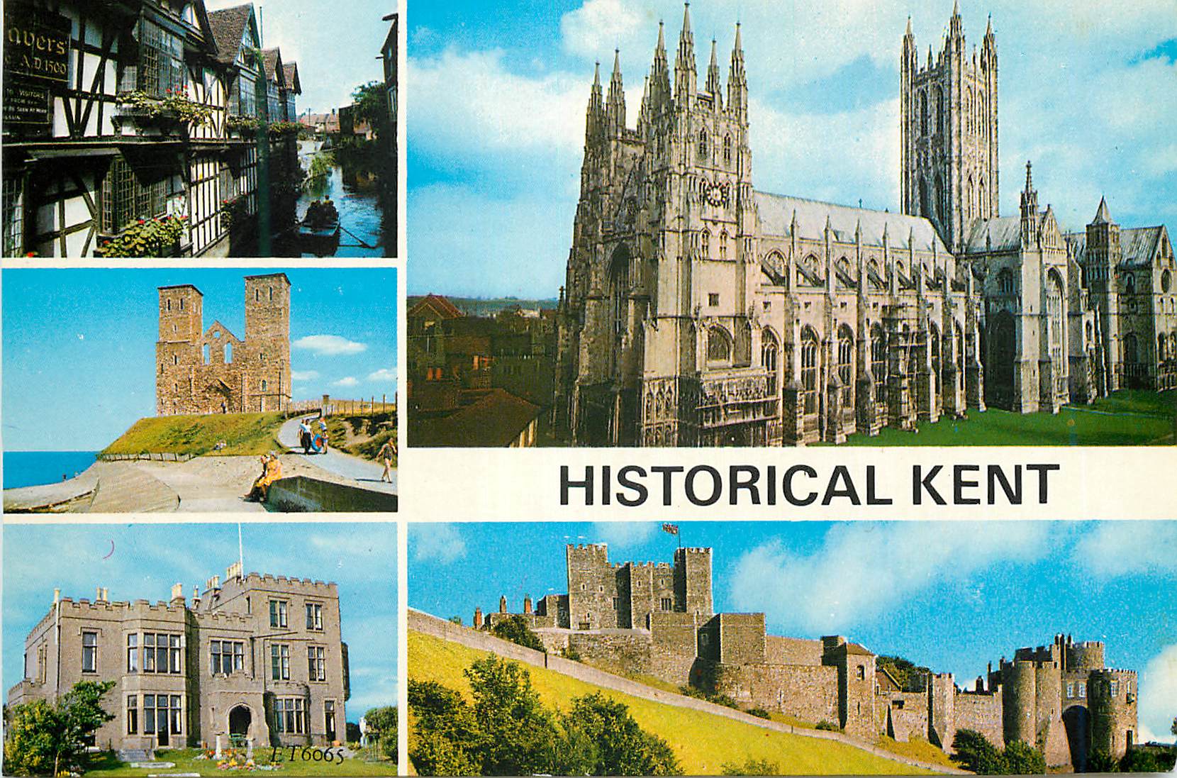 CPM Historical Kent Weavers House Canterbury Receiver Towers Herne Bay Bleak House Broadstairs Canterbury Cathedral Dove