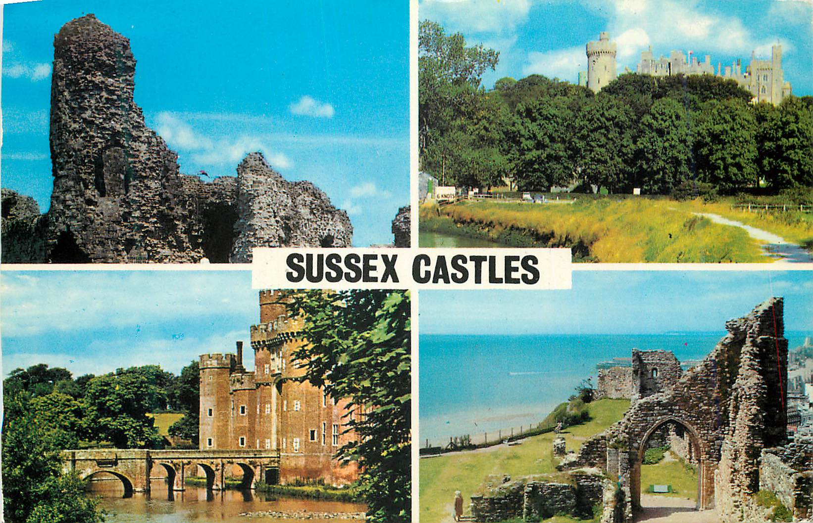 CPM Sussex Castles Pevensey Hurstmonceaux Arundel Hastings 