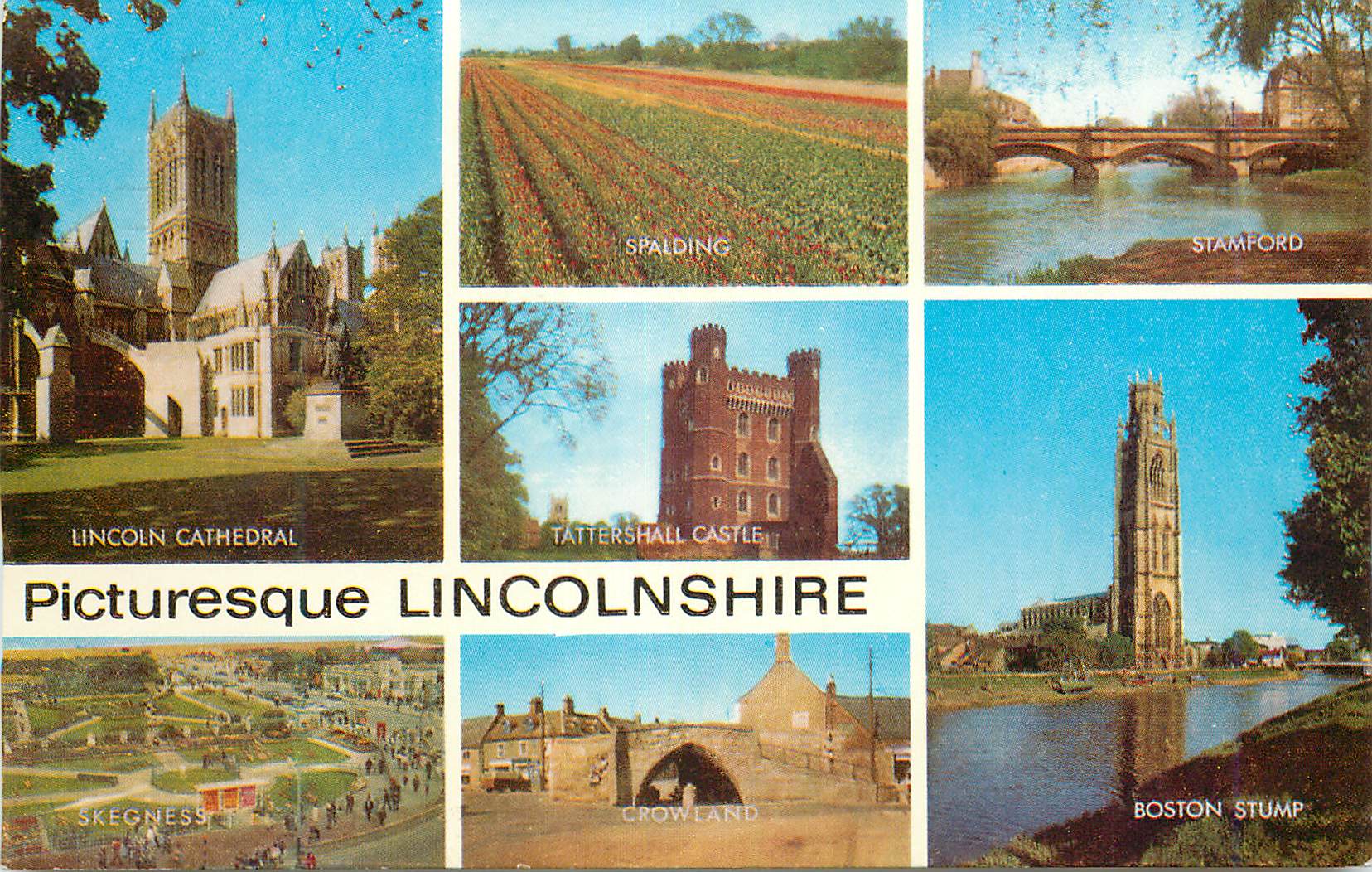 CPM Pitturesque Lincolnshire Lincoln Cathedral Spalding Stamford Tattershall Castle 