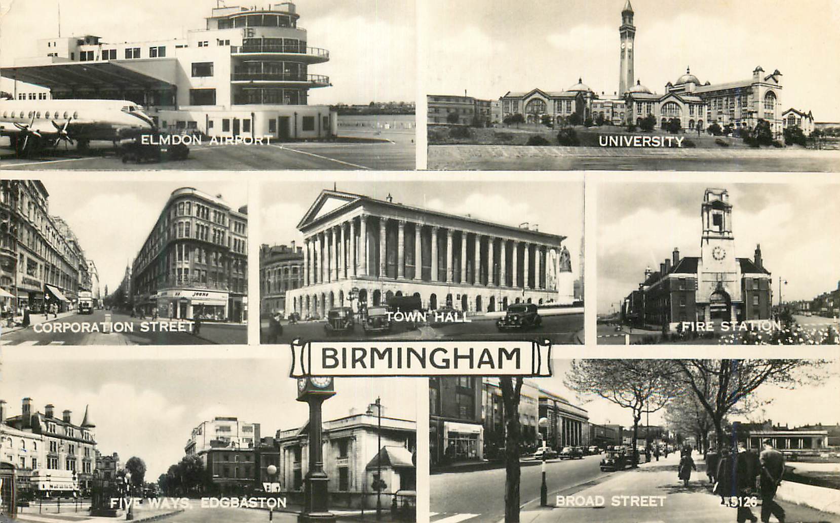 CPM Elmdon airport University Corporation street Town Hall Fire station Birmingham 