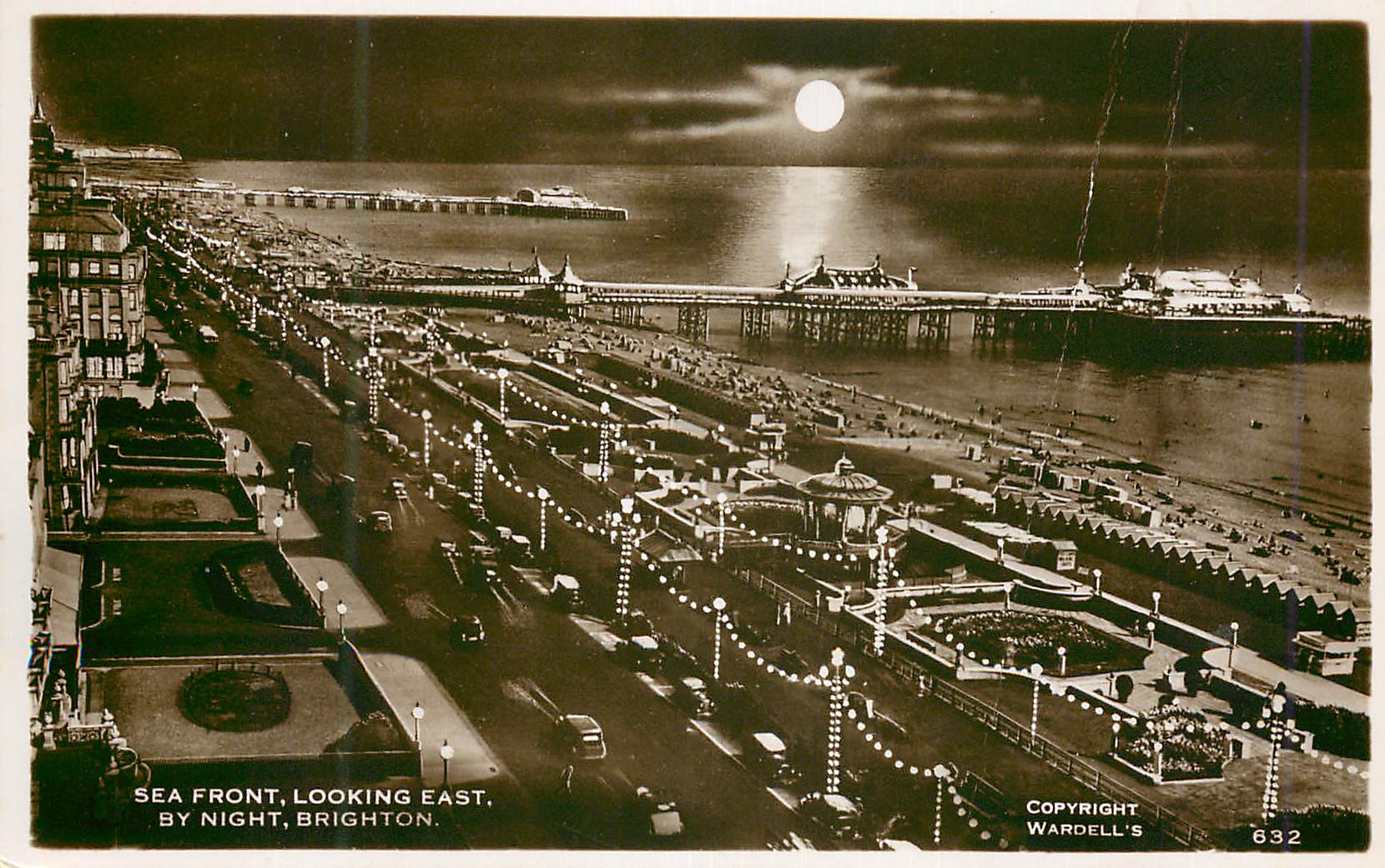 CPM Sea font looking East by night Brighton 
