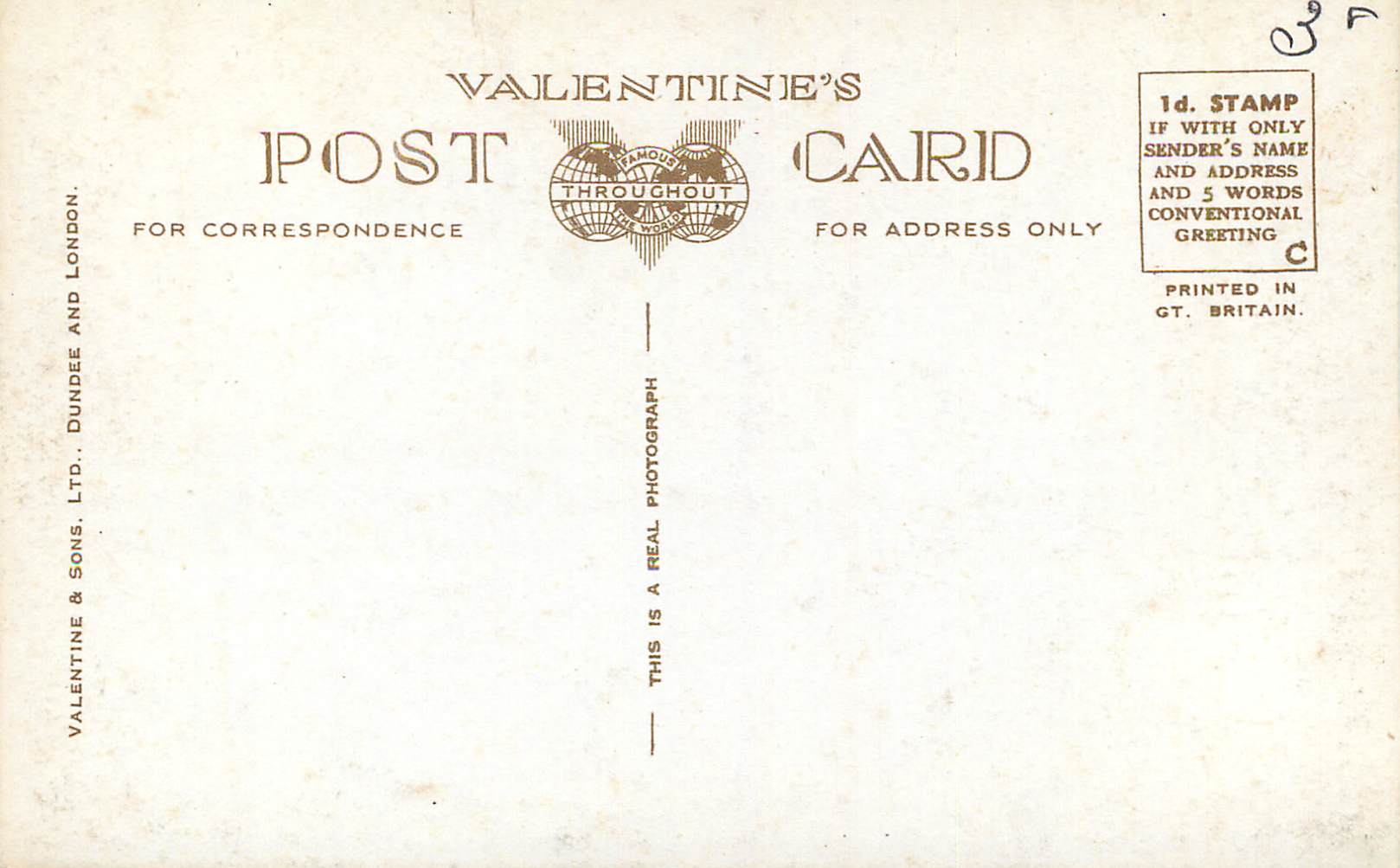 Le Palais de Holyroodhouse — Mary, reine des Scots — éditeur Valentine & Sons Ltd. n° 219684 — Rückseite