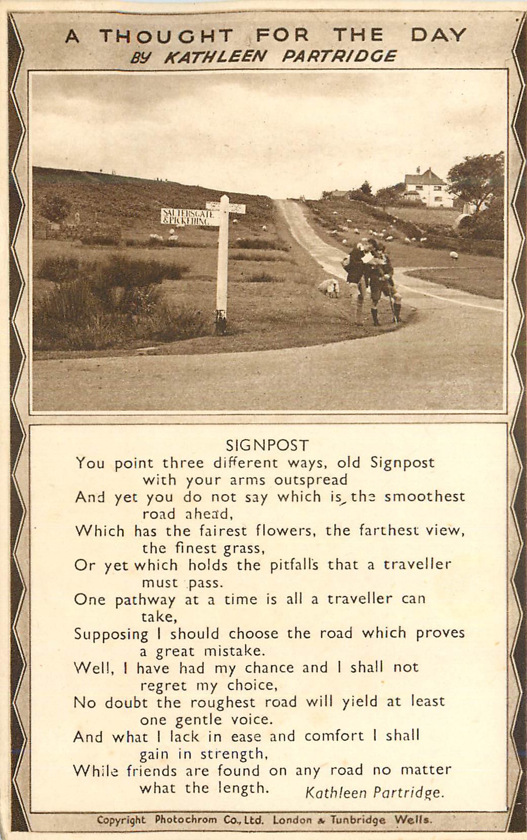 CPM A thought for the day by Kathleen Partridge Signpost 