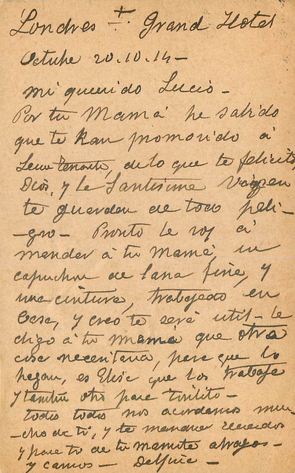 Entier Postal 1914 Sergent pour Meurthe et Moselle Militaria — Verso