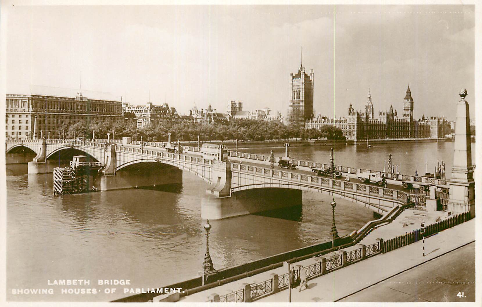 Puente de Lambeth — vista de las casas del Parlamento — P. H. Boreham & Son Ltd.