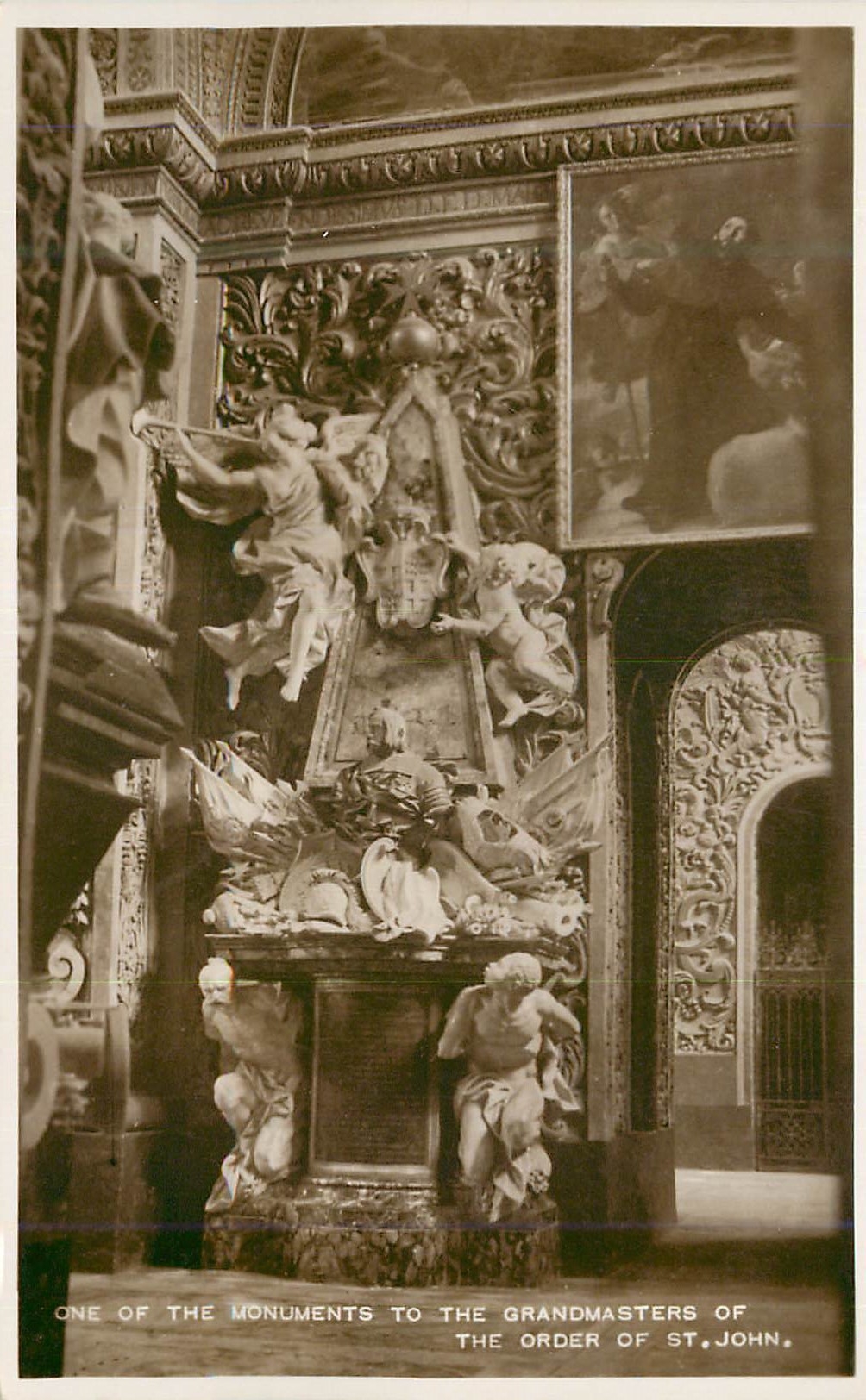 CPM One of the monuments to the grandmasters of the Order of St John 
