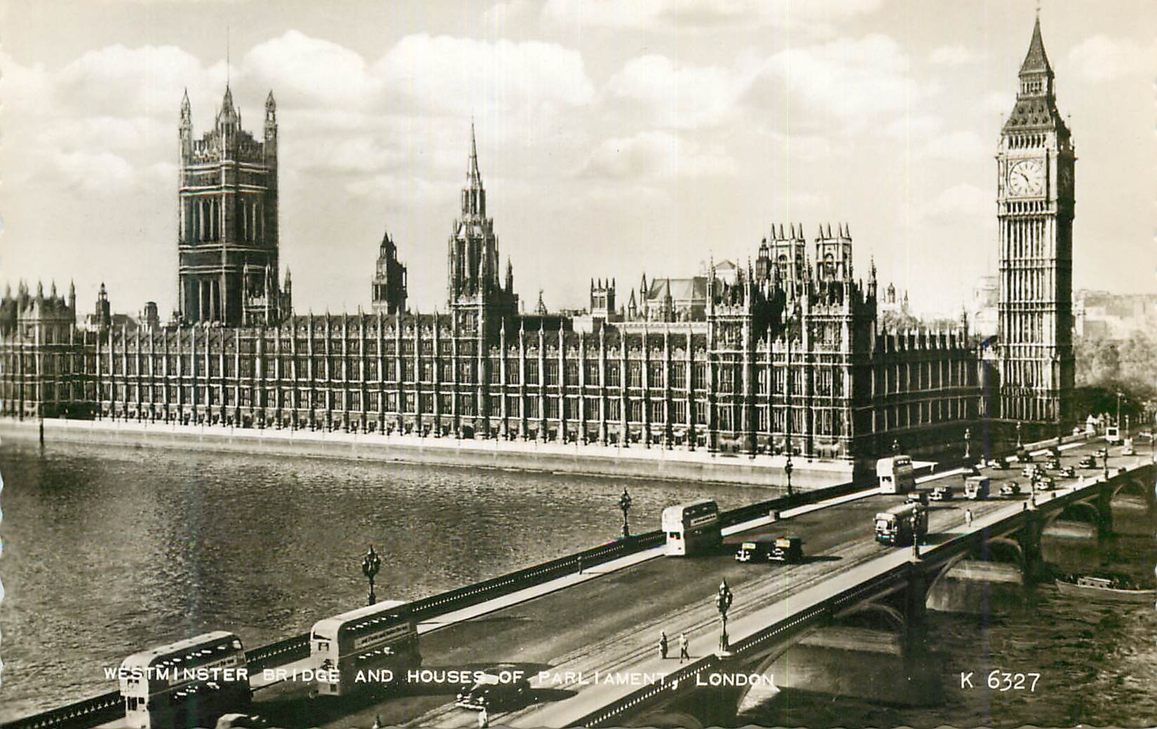 CPM Westminster Bridge and Houses of Parliament London 