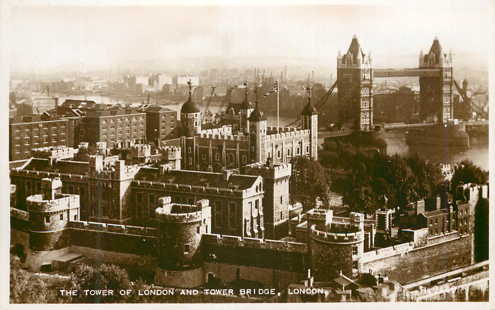 CPM The tower of London and Tower Bridge London 