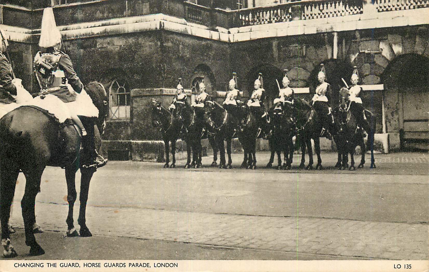 CPM Changing the guard Horse guards parade London Militaria