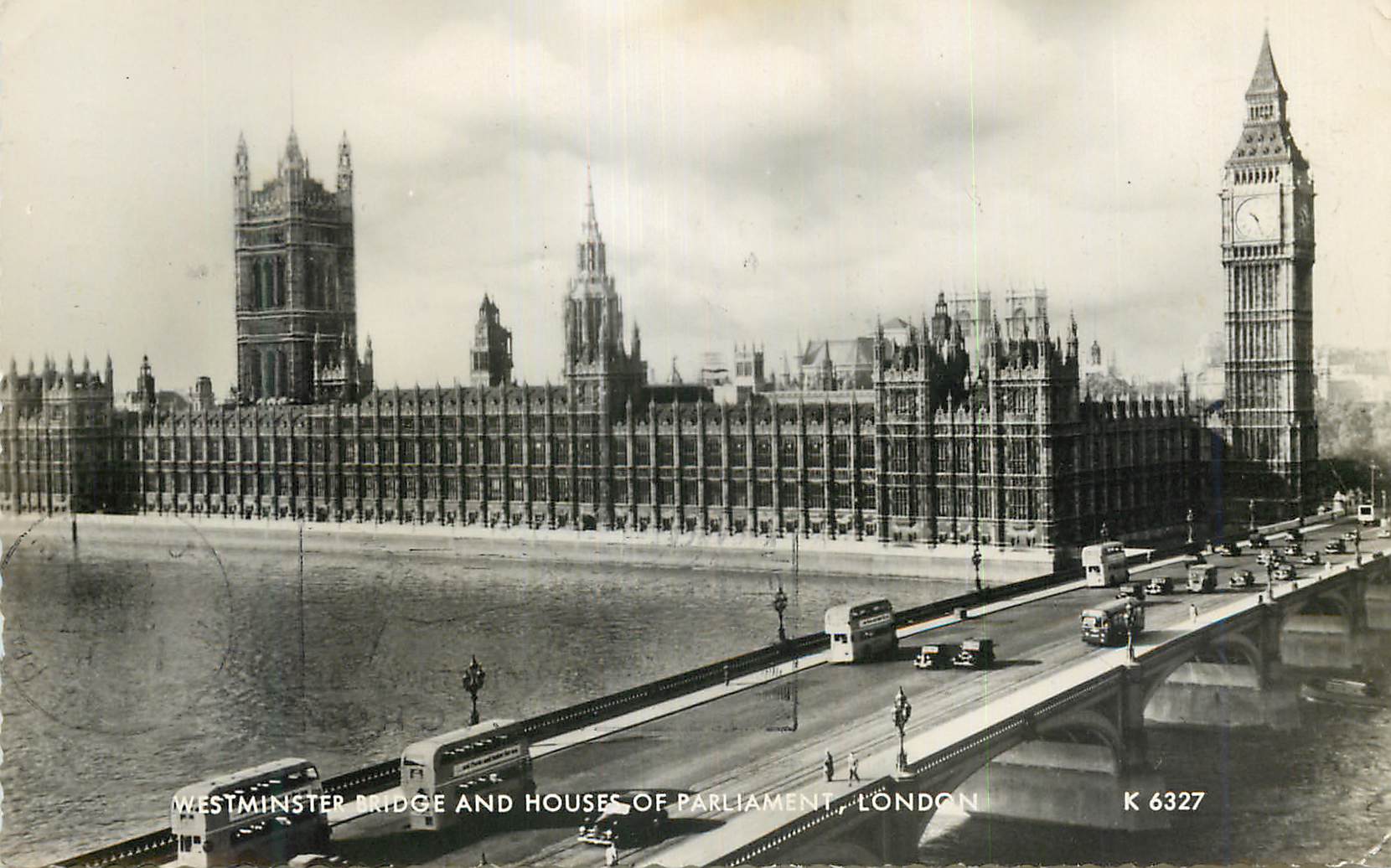 CPM Westminster Bridge and Houses of Parliament London 