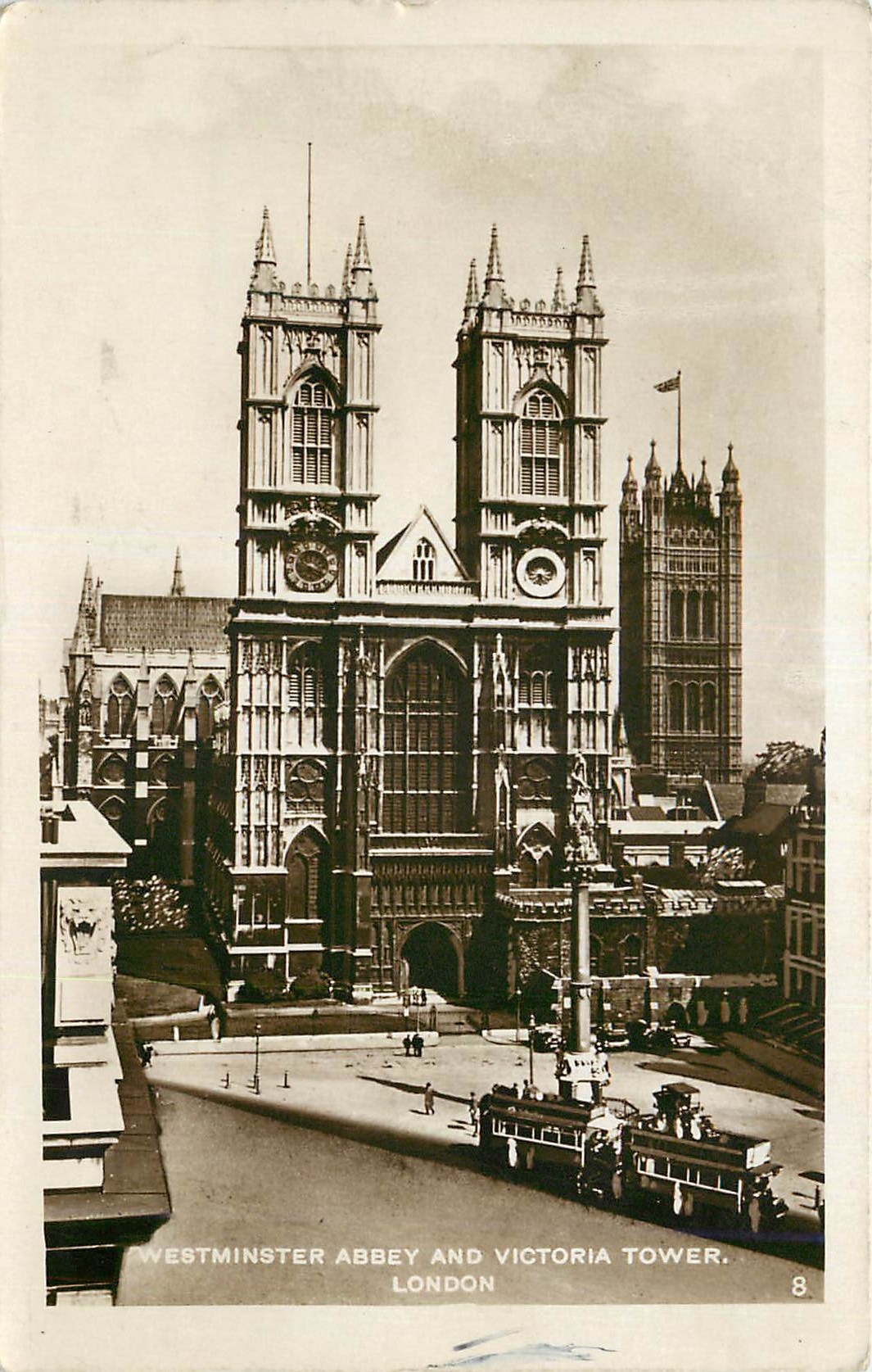 CPM Westminster Abbey and Victoria Tower London 