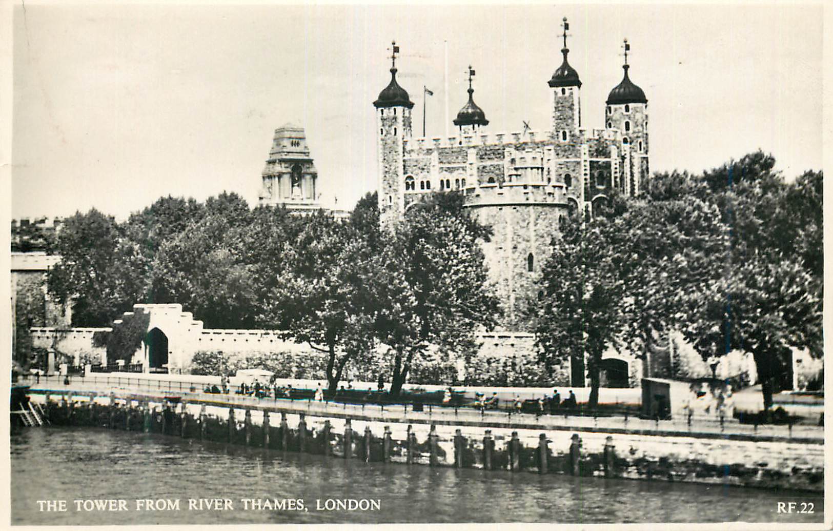 CPM The Tower from River Thames London 