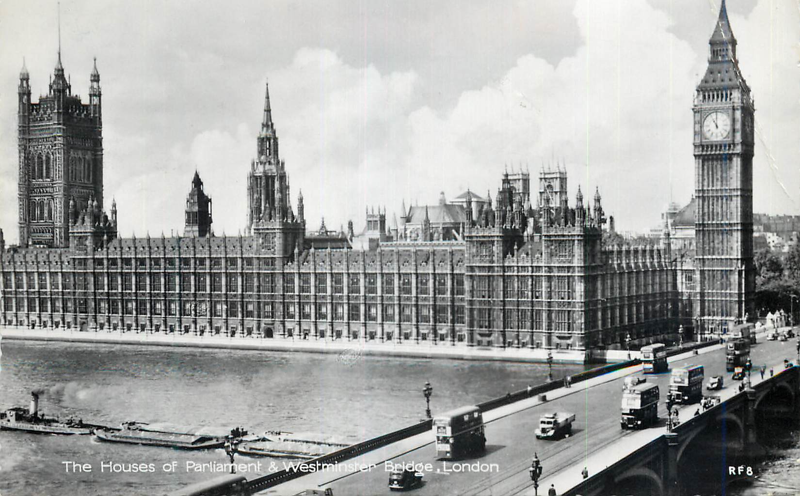 Die Häuser des Parlaments & Westminster Bridge, London — The Photographic Greeting Card Co. Ltd. — RF8