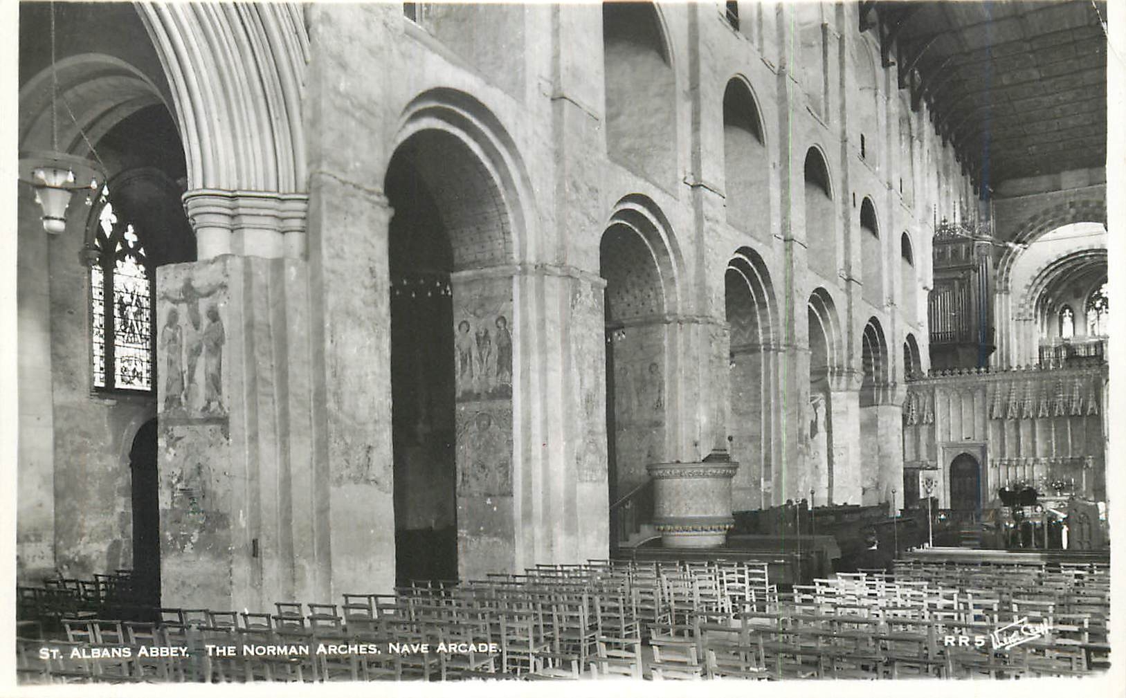 CPM St Albans Abbey The Norman Arches Nave Arcade 