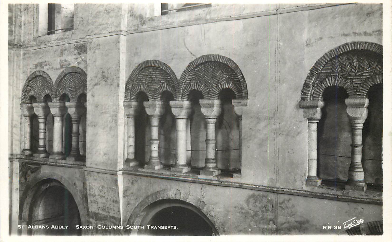 CPM St Albans Abbey Saxon columns South transepts 