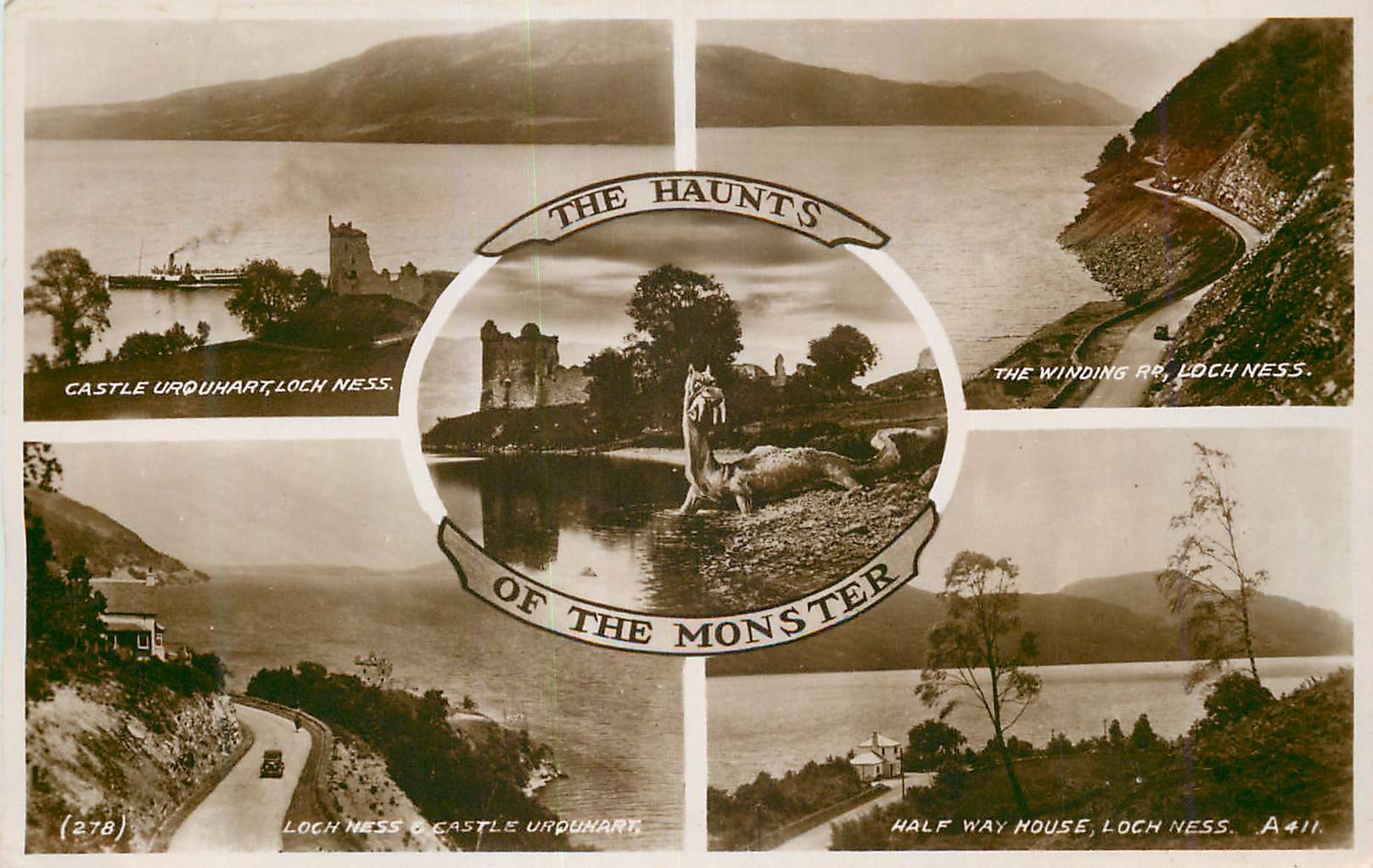 CPM Castle Urquhart Loch Ness The Winding Road Loch Ness The Haunts of the Monster 