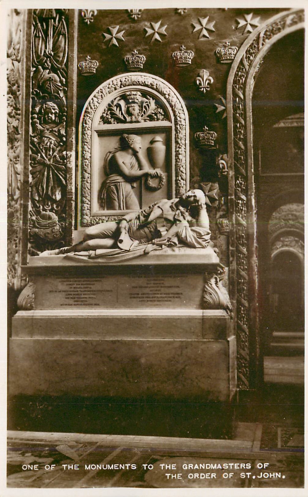 CPM One of the monuments to the grandmasters of the order of St John 
