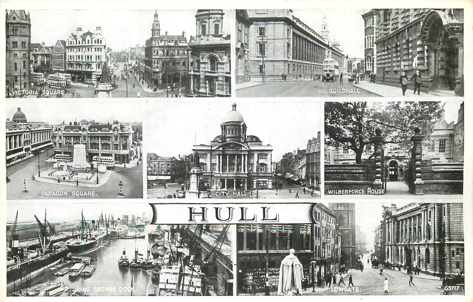 CPM Victoria Square Guild Hall Paragon Square City Hall Wilberforce House Hull 