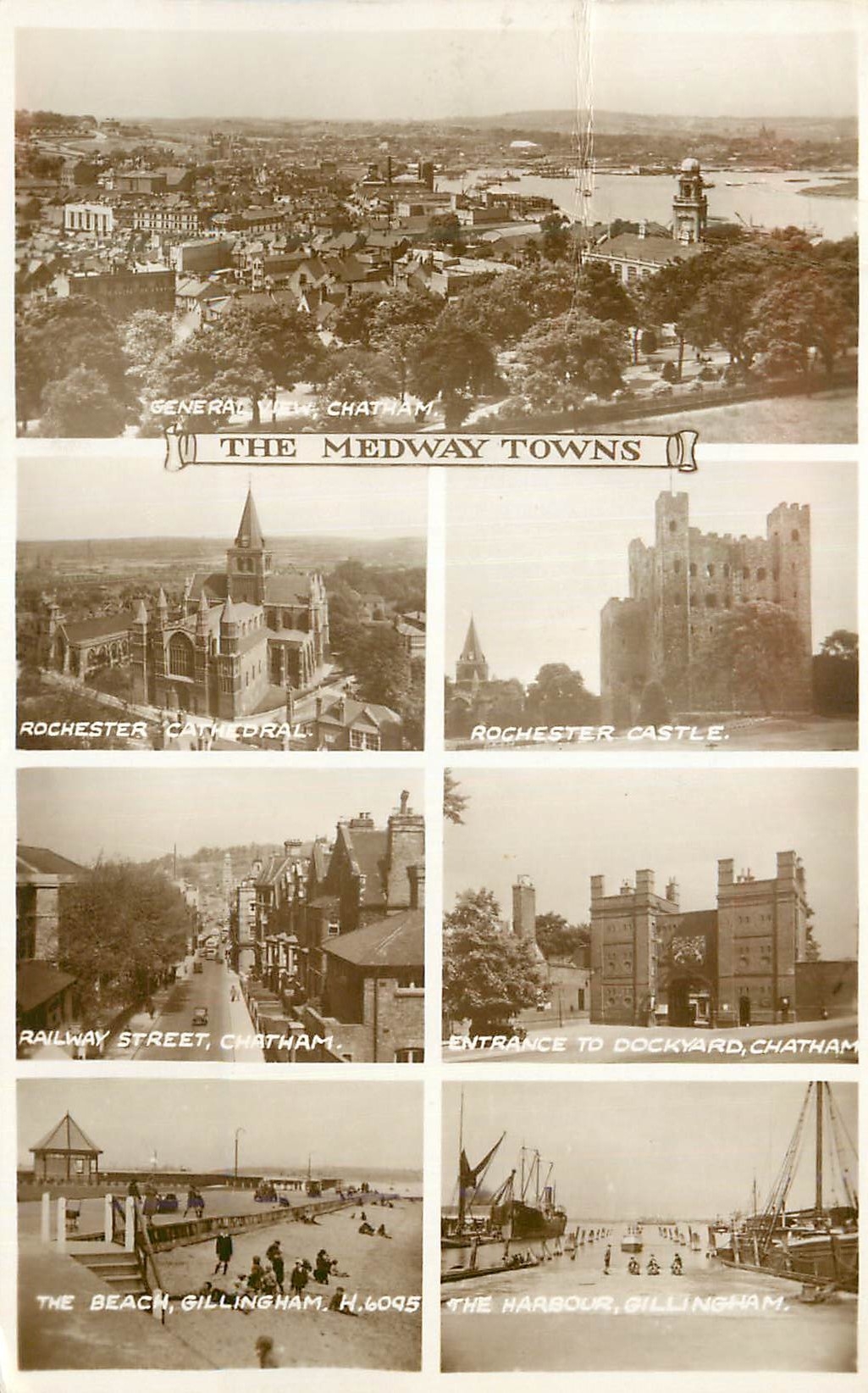 CPM The Medway Towns Rochester Cathedral Rochester Castle Railway Street Chatham Entrance to Dockhard Chatham 