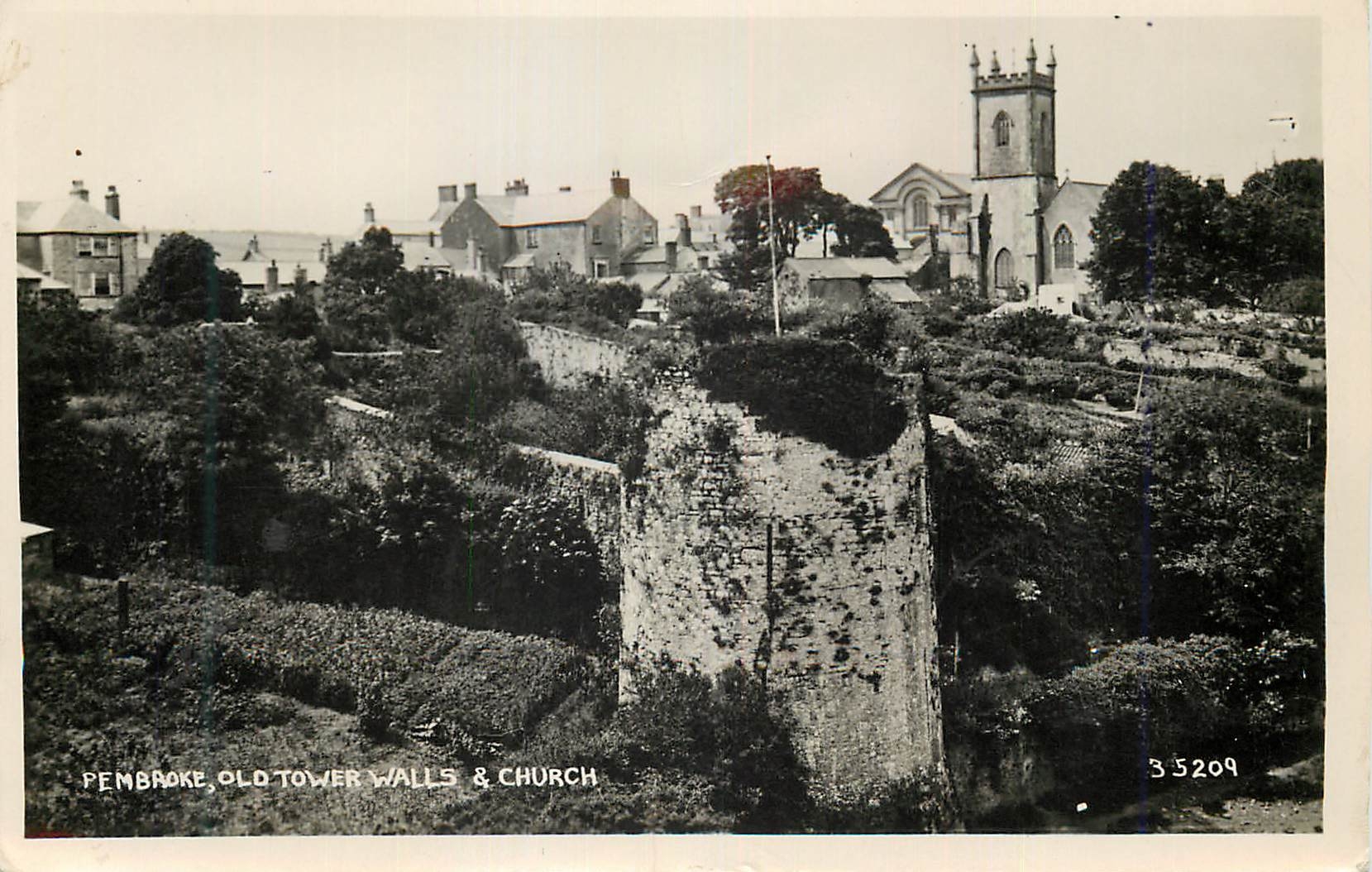 CPM Pembroke Old tower walls church 
