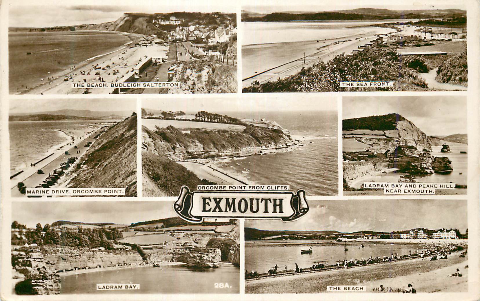 CPM The Beach Budleigh Salterton The sea front Marine Drive Orcombe Point Ladram Bay and Peake Hill Exmouth 