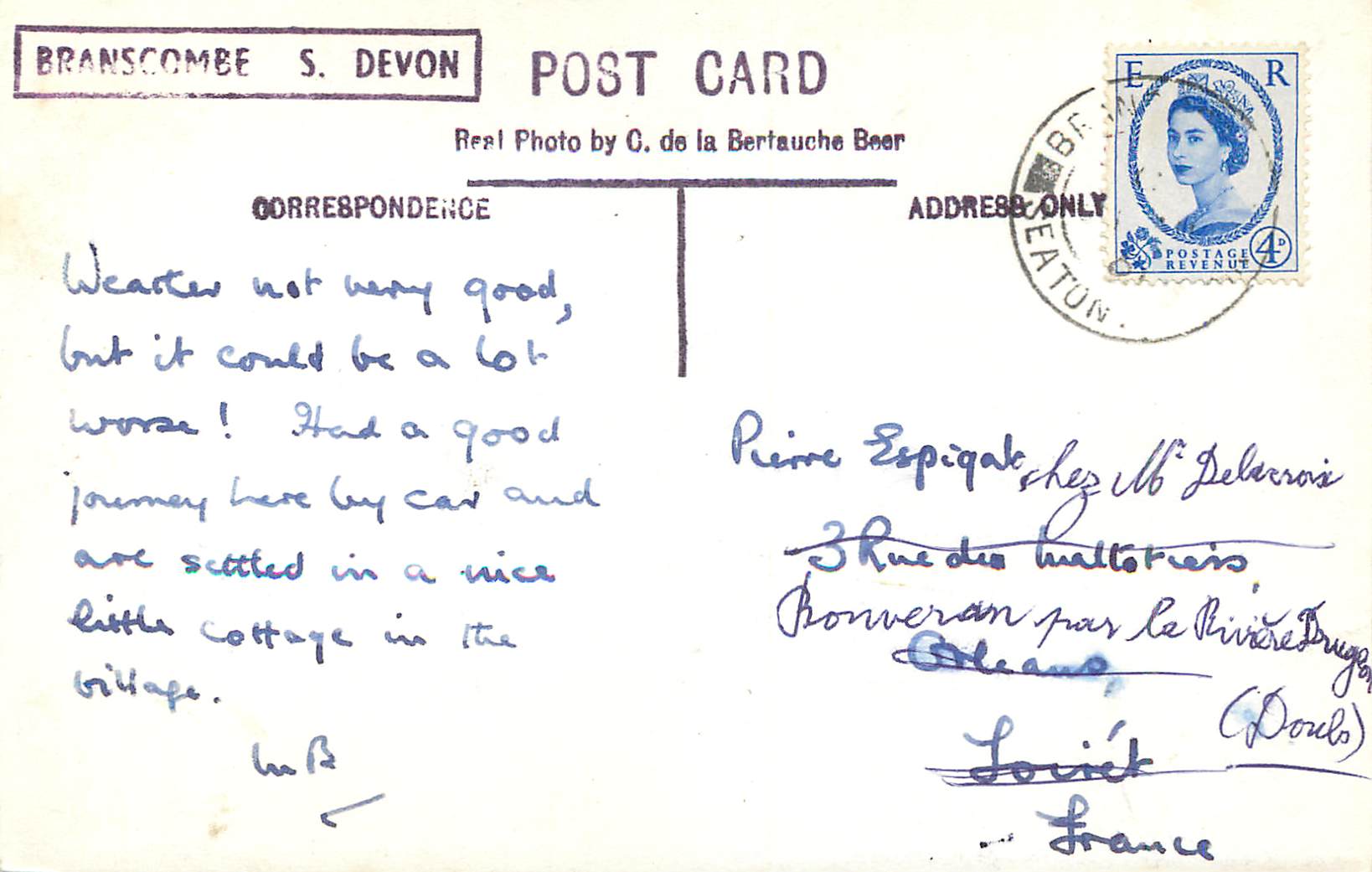 CPM Branscombe S Devon  — Rückseite
