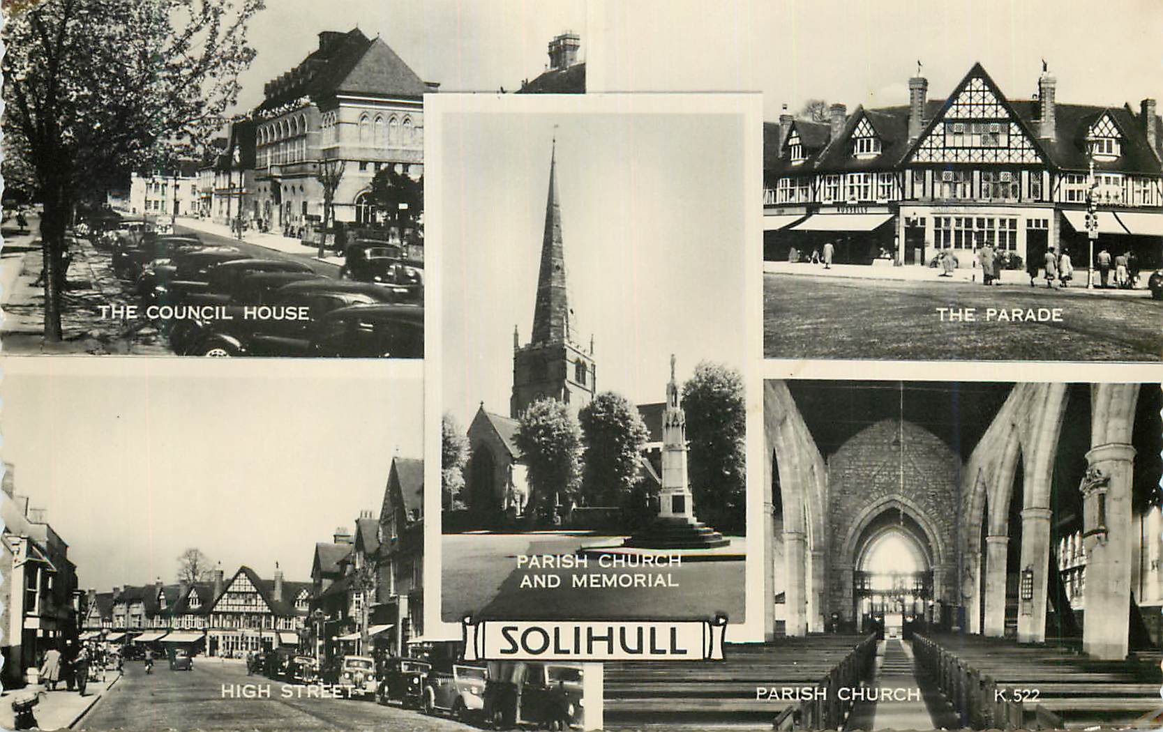CPM The Council House The Parade High Street Paris Church and Memorial Solihull 