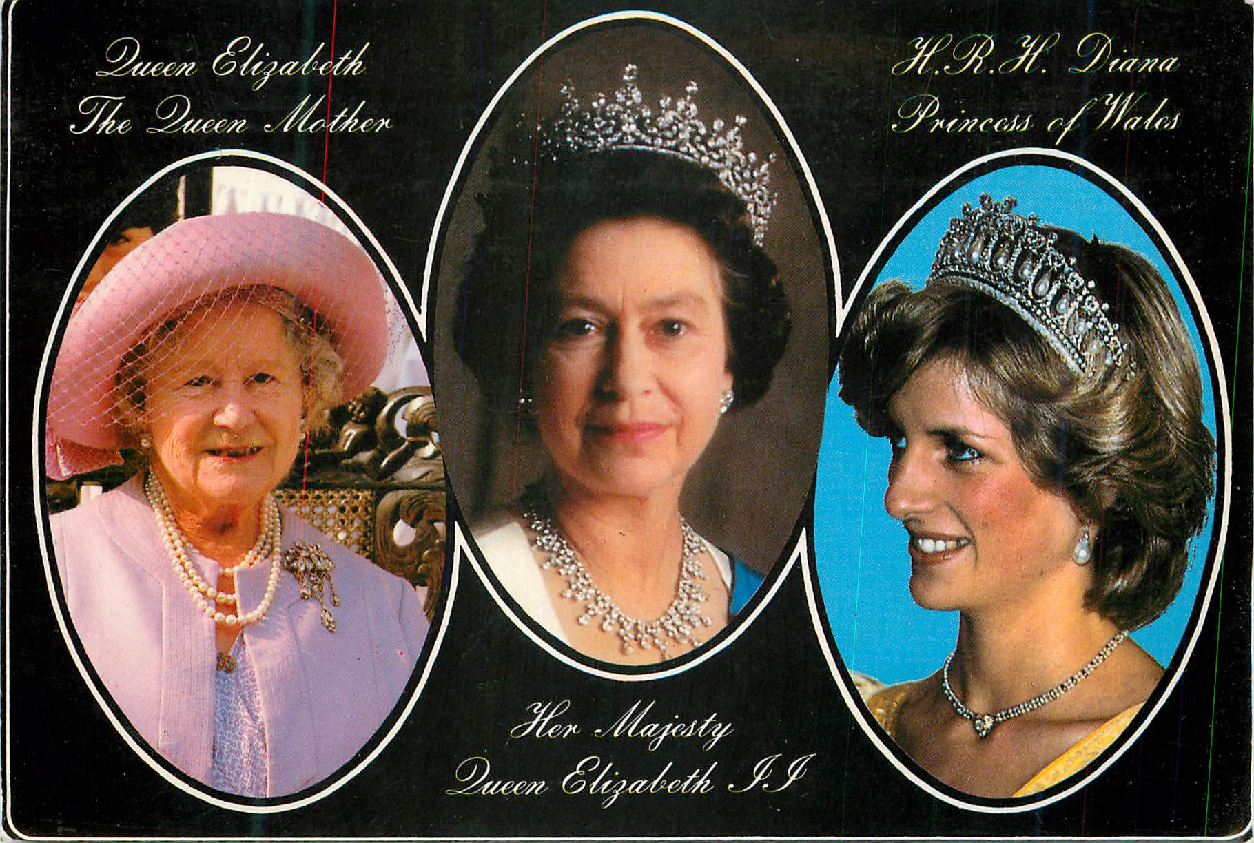 Queen Elizabeth The Queen Mother — Queen Elizabeth II — H.R.H. Diana Princess of Wales — FISA - Great Britain - LONDON