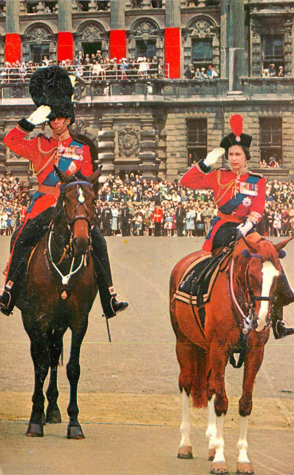 H.M. Queen Elizabeth II & The Duke of Edinburgh — Colour Transparency by W. W. Roberts