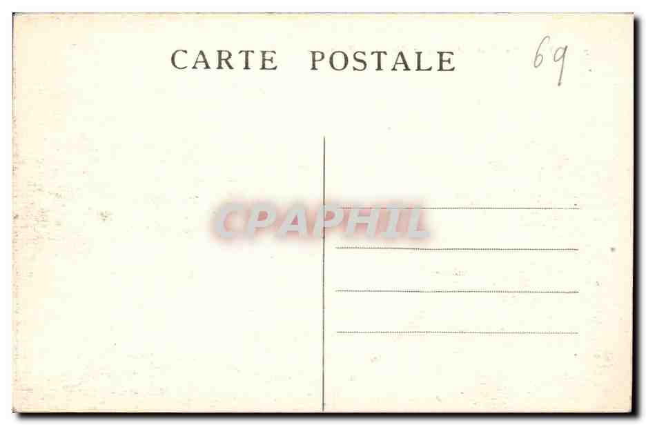 Lyon CPA Le pont Lafayette et coteau de Fourviere — Verso