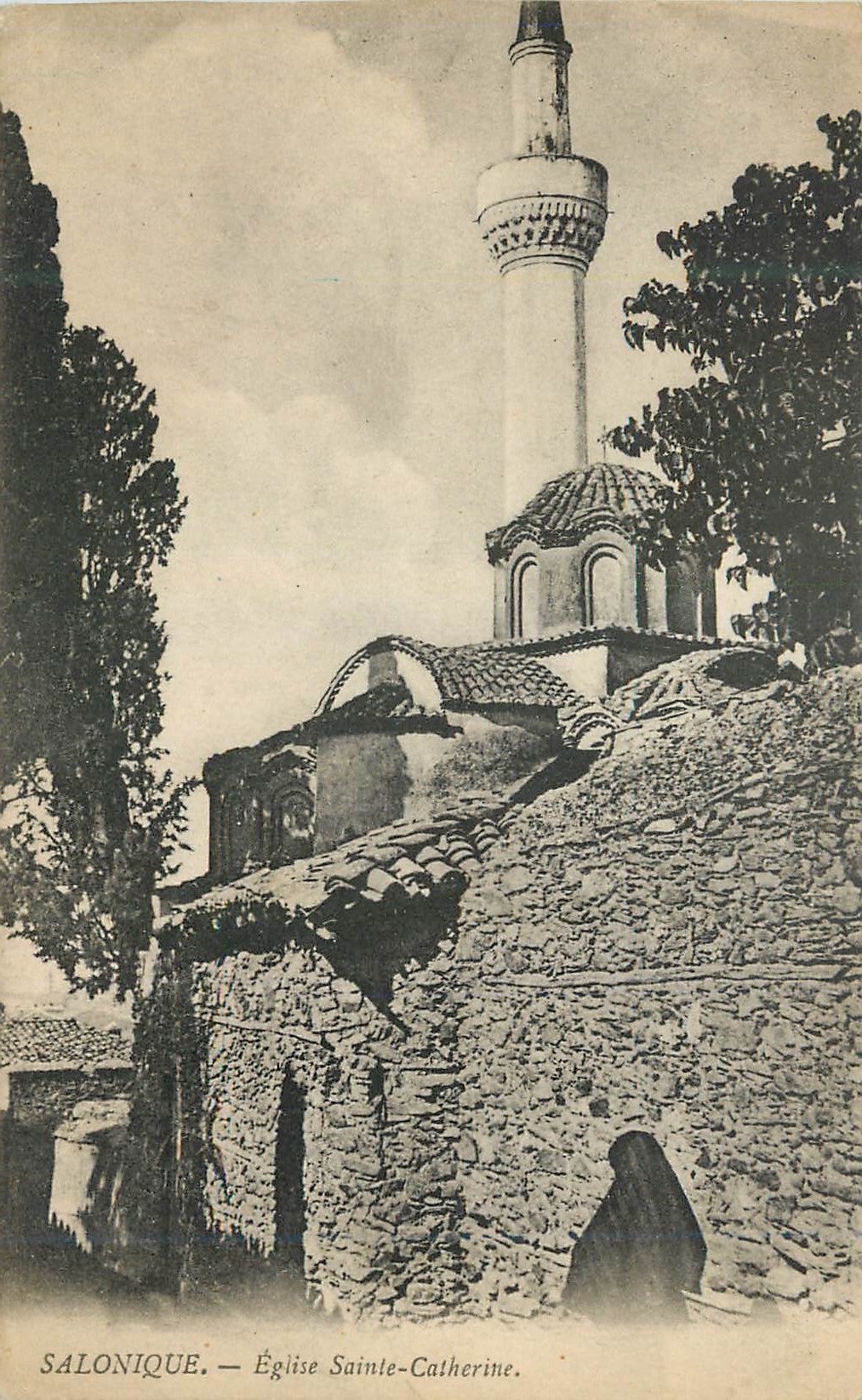 CPA Salonique Eglise Sainte Catherine