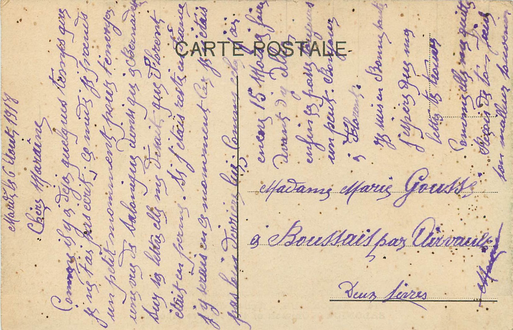 CPA Salonique Eglise des 12 Apotres — Rückseite