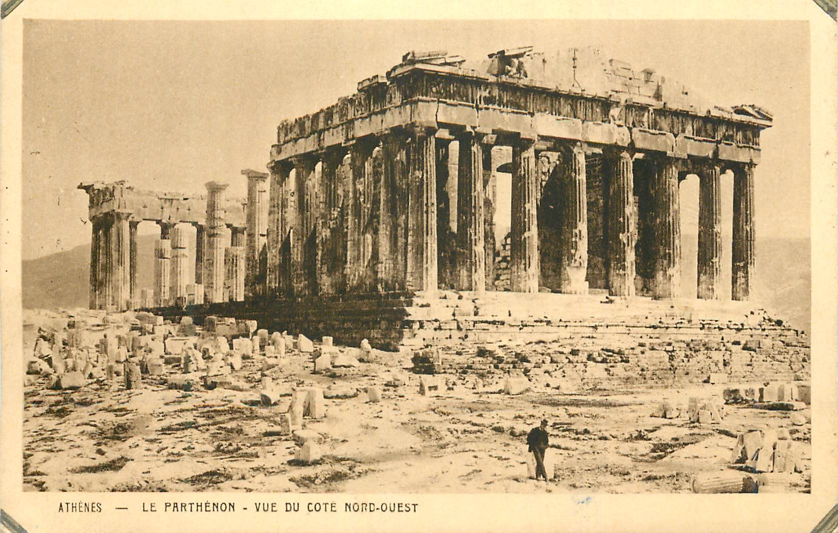 CPA Athenes le Parthenon Vue du Cote Nord Ouest