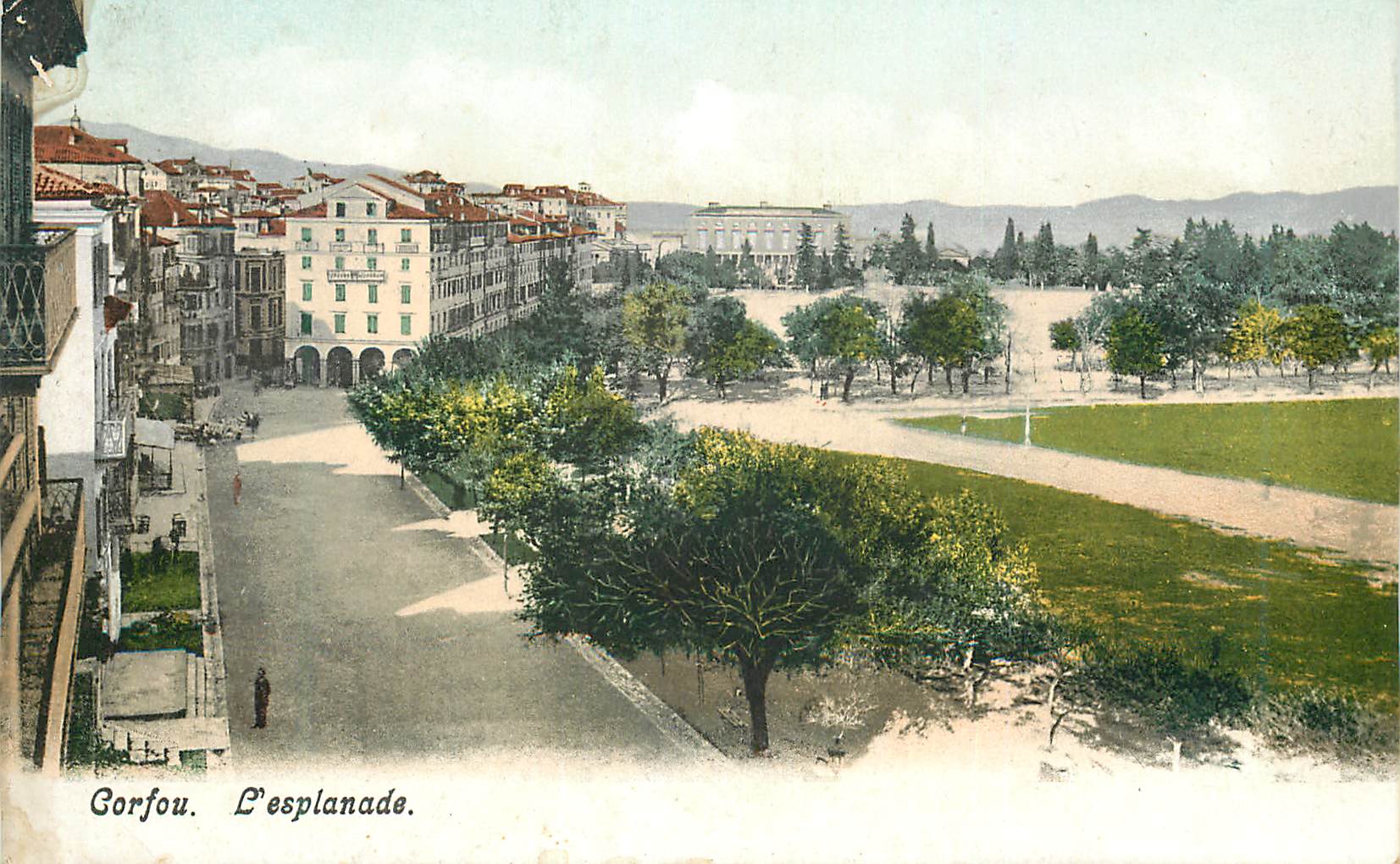 CPA Corfou l'Esplanade