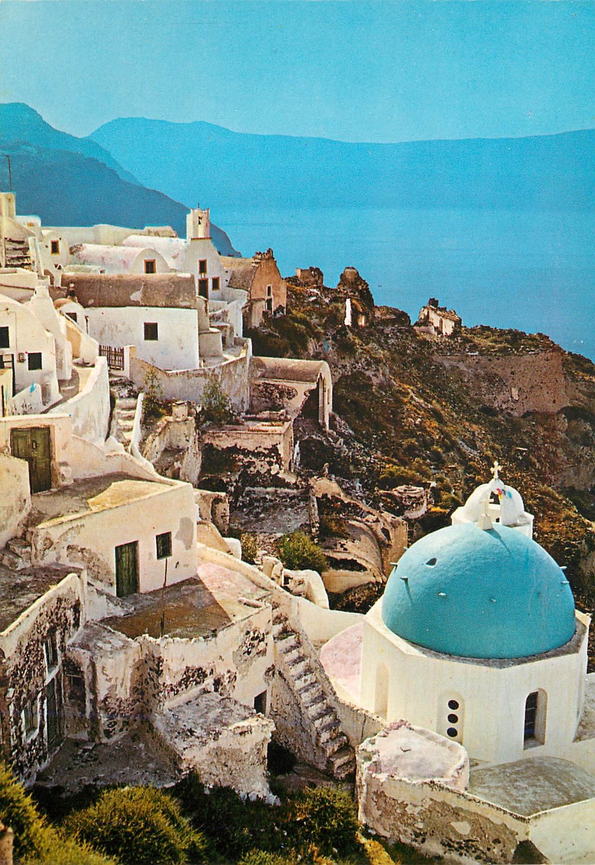 CPM Santorine (Thera) Vue Pittoresque de IA