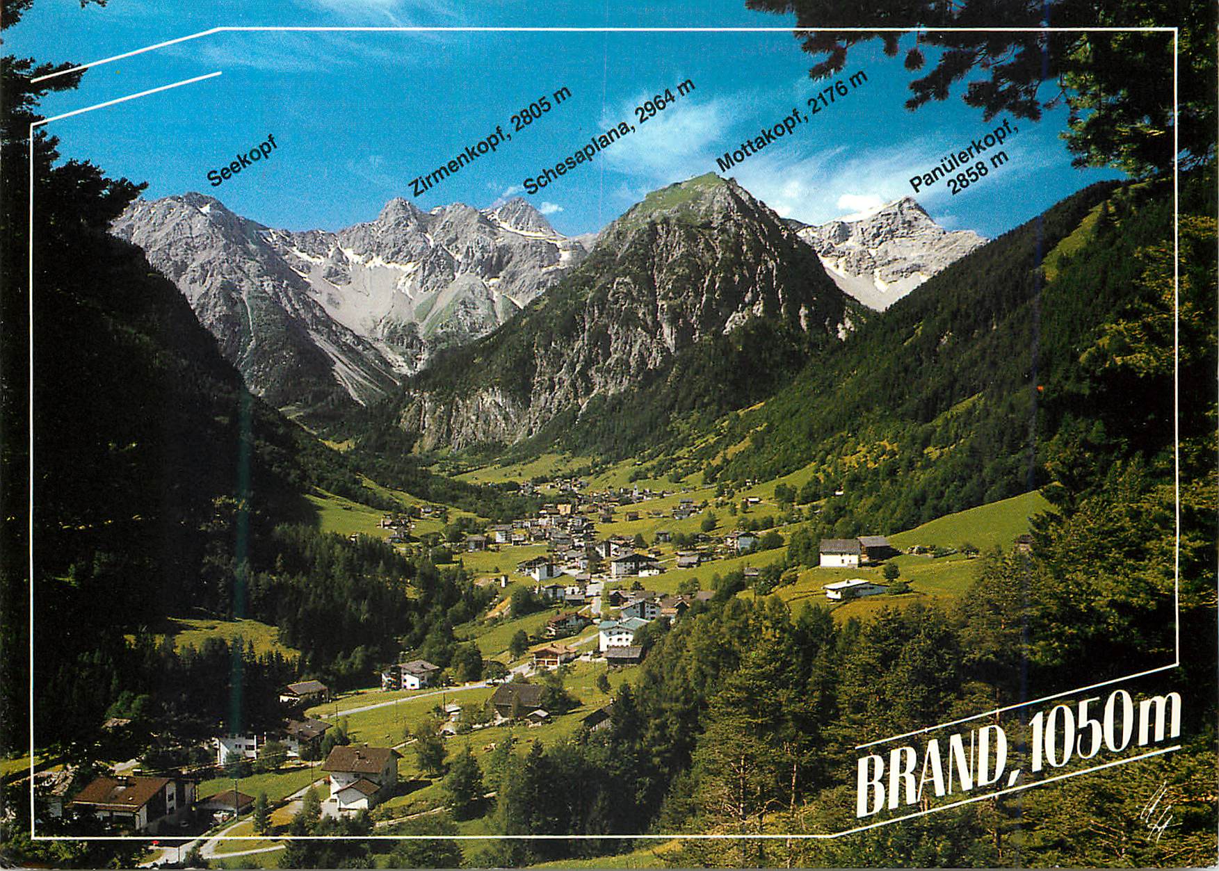 CPM Ferienort Brand 1050m Vorarlberg Osterreich