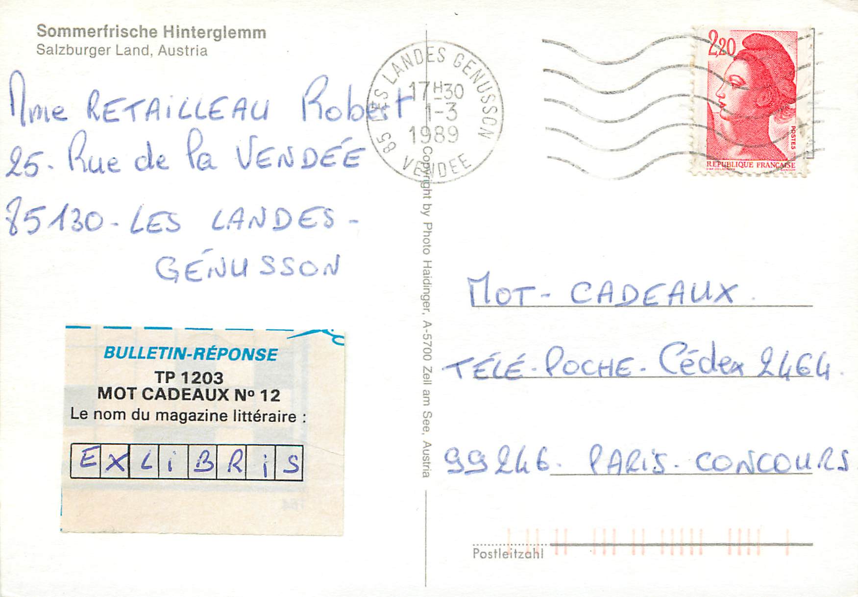 CPM Hinterglemm Salzburg Land Austria — Back