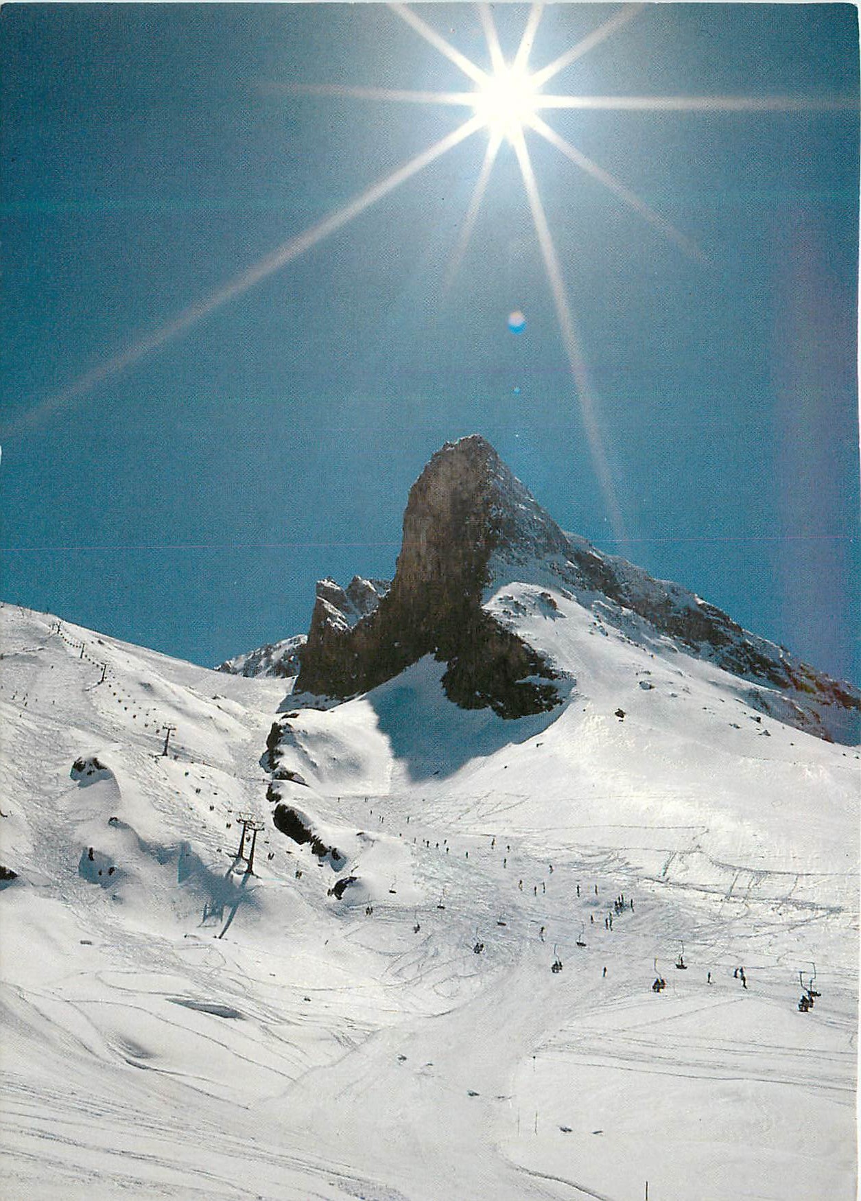 Vue vers la Lärmtange, 2684 m — Ganzjahresschigebiet Hintertux, Zillertal, Tyrol — éditeur TIROLER KUNSTVERLAG CHIZZALI