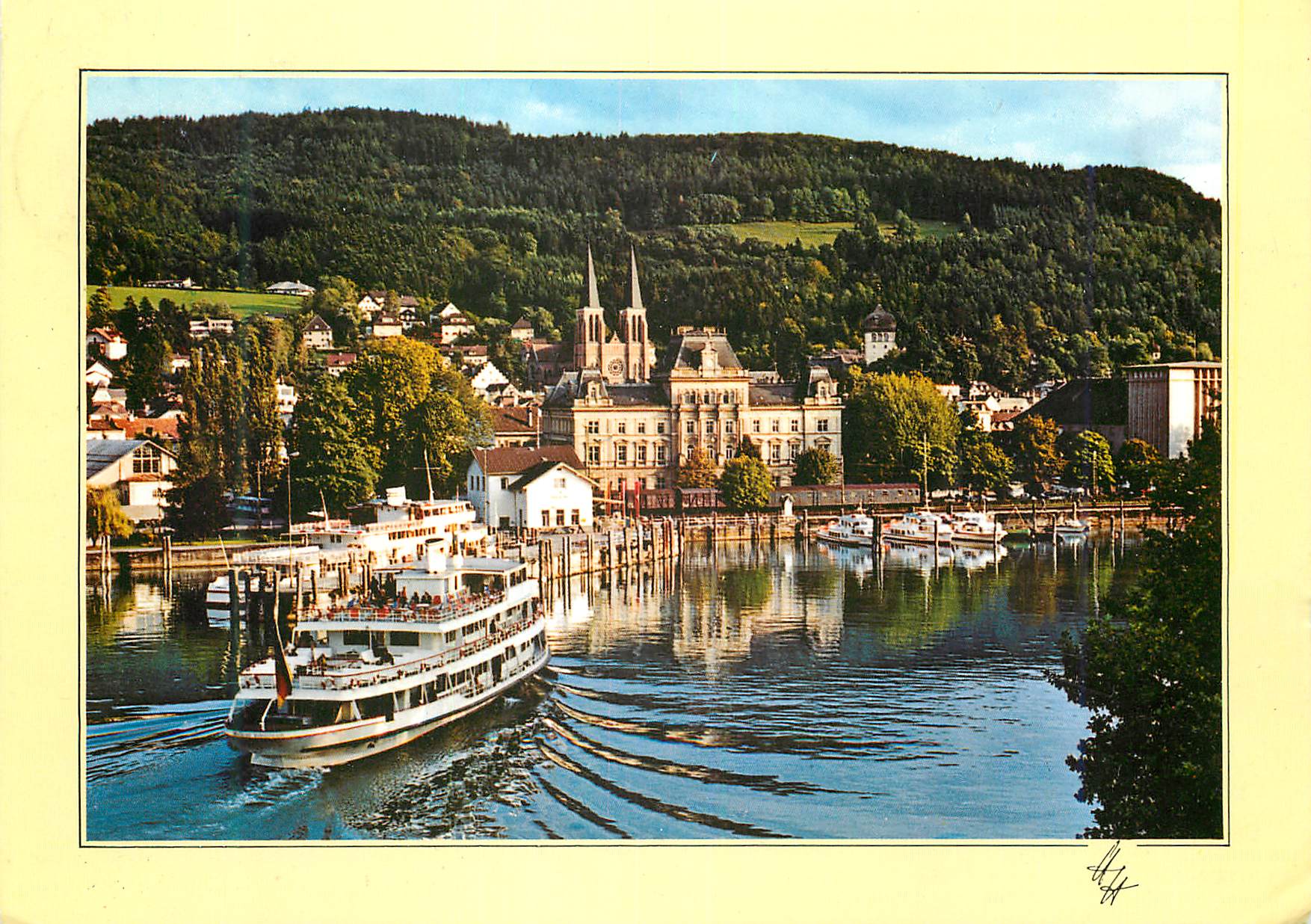 CPM Bregenz am Bodensee Hafeneinfahrt von Vorarlberg