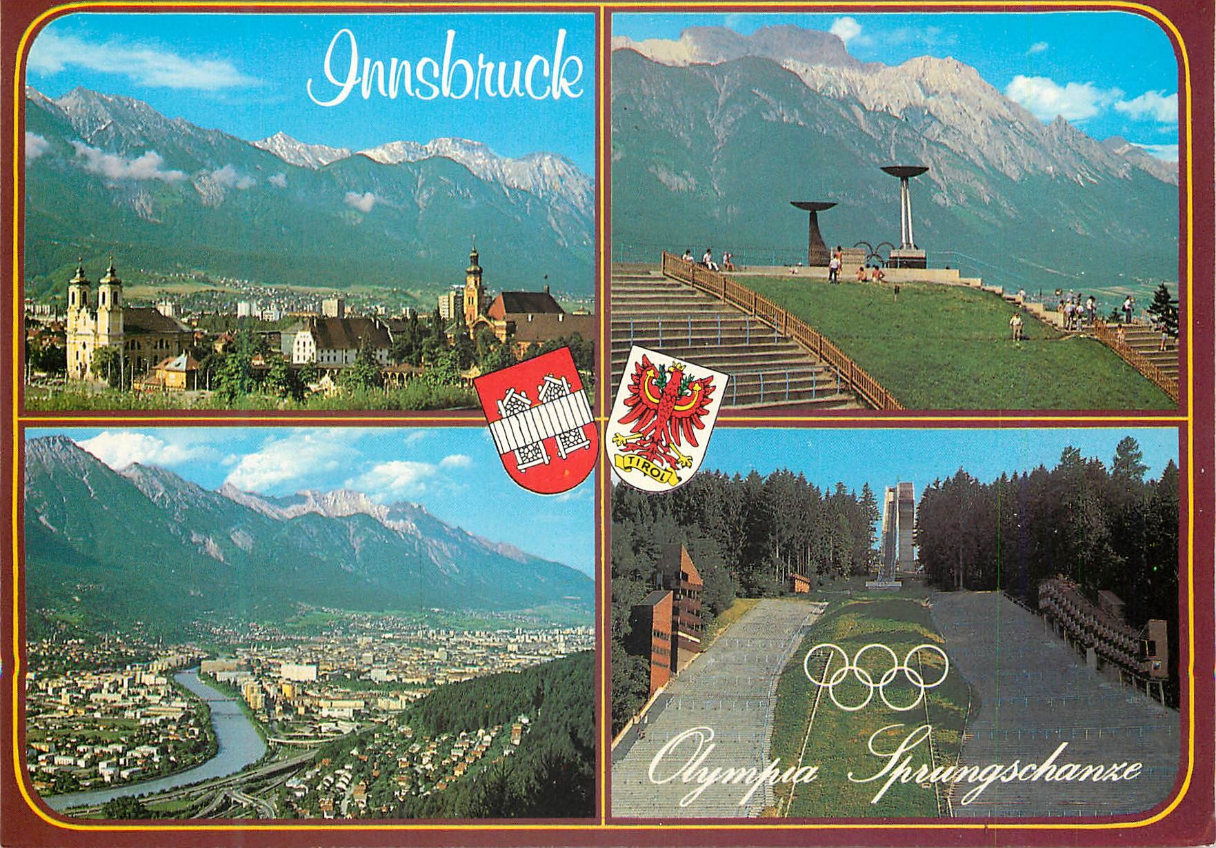 CPM Olympiastadt Innsbruck Staditteil Basilika und Stift Wilten Bergisel Olympia Sprungschanze