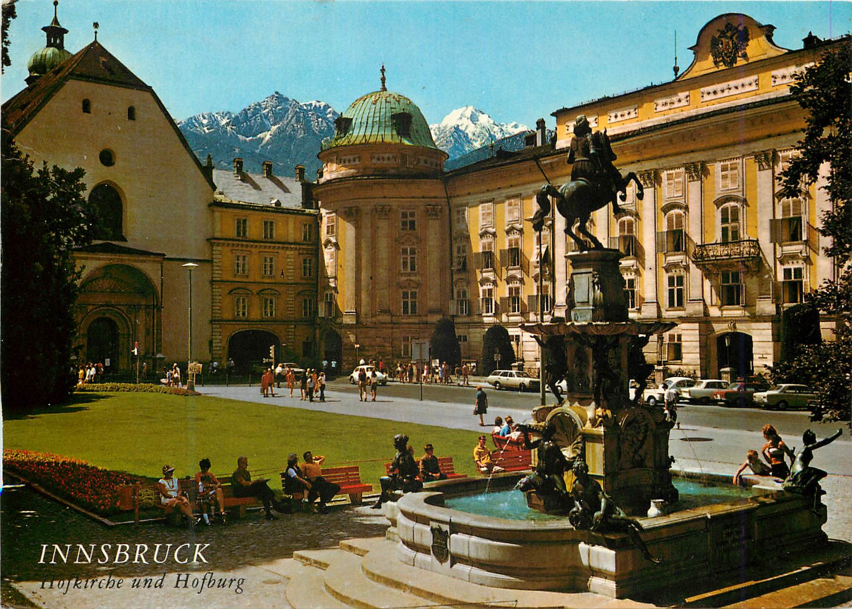 CPM Alpenstadt Innsbruck 574m Hofburg Mit Leopoldsbrunnen und Hofkirche