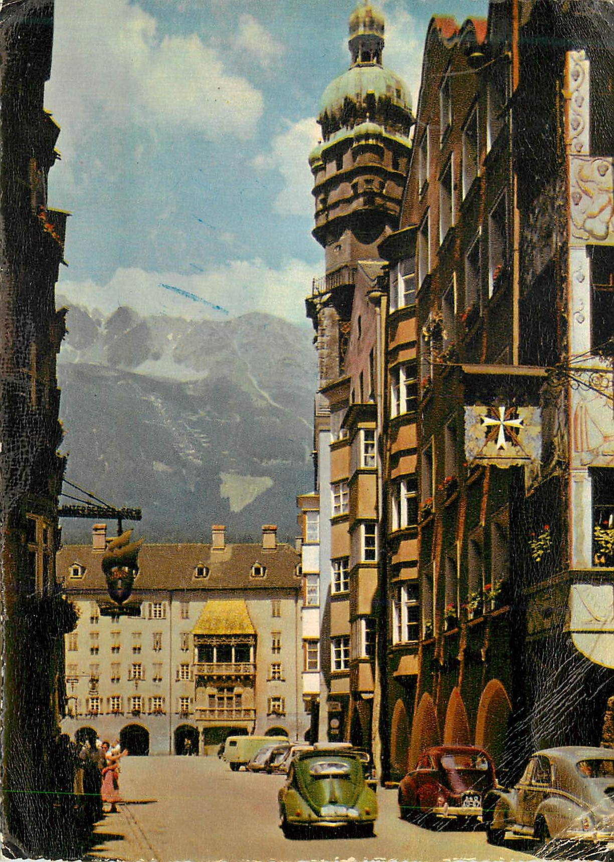 CPM Innsbruck Herzog Friedrich StraBe Mit Stadtturm Und Goldenem Dachl
