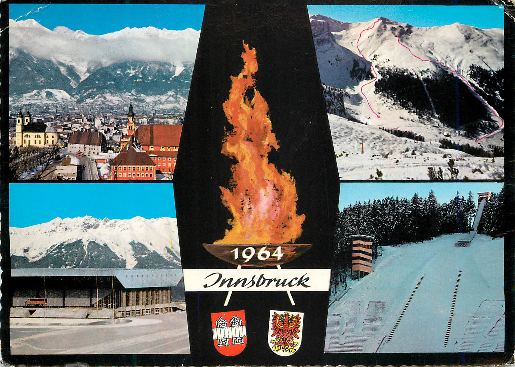 CPM Innsbruck 1964 Tirol Austragungsort Der IX Olymischen Winterspieie Jeux Olympiques
