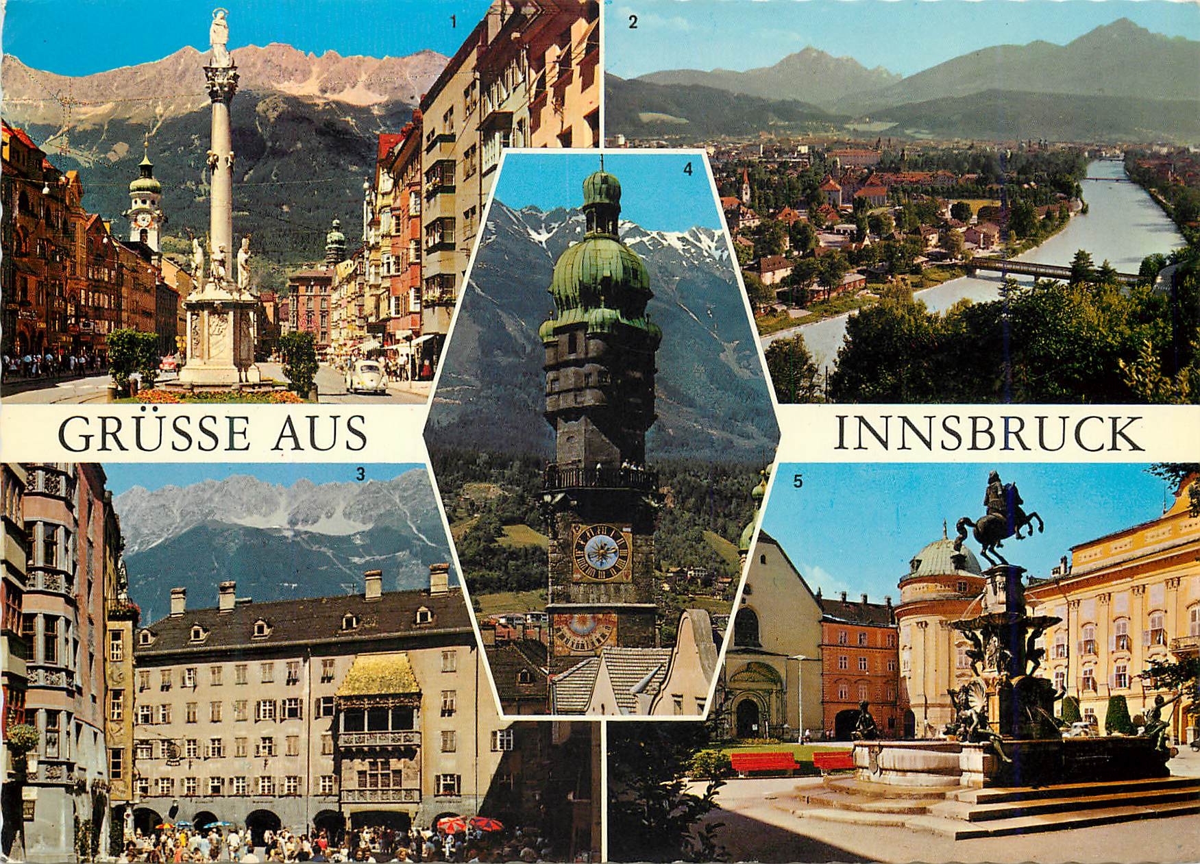 CPM Grusse Aus Innsbruck Alpenstadt