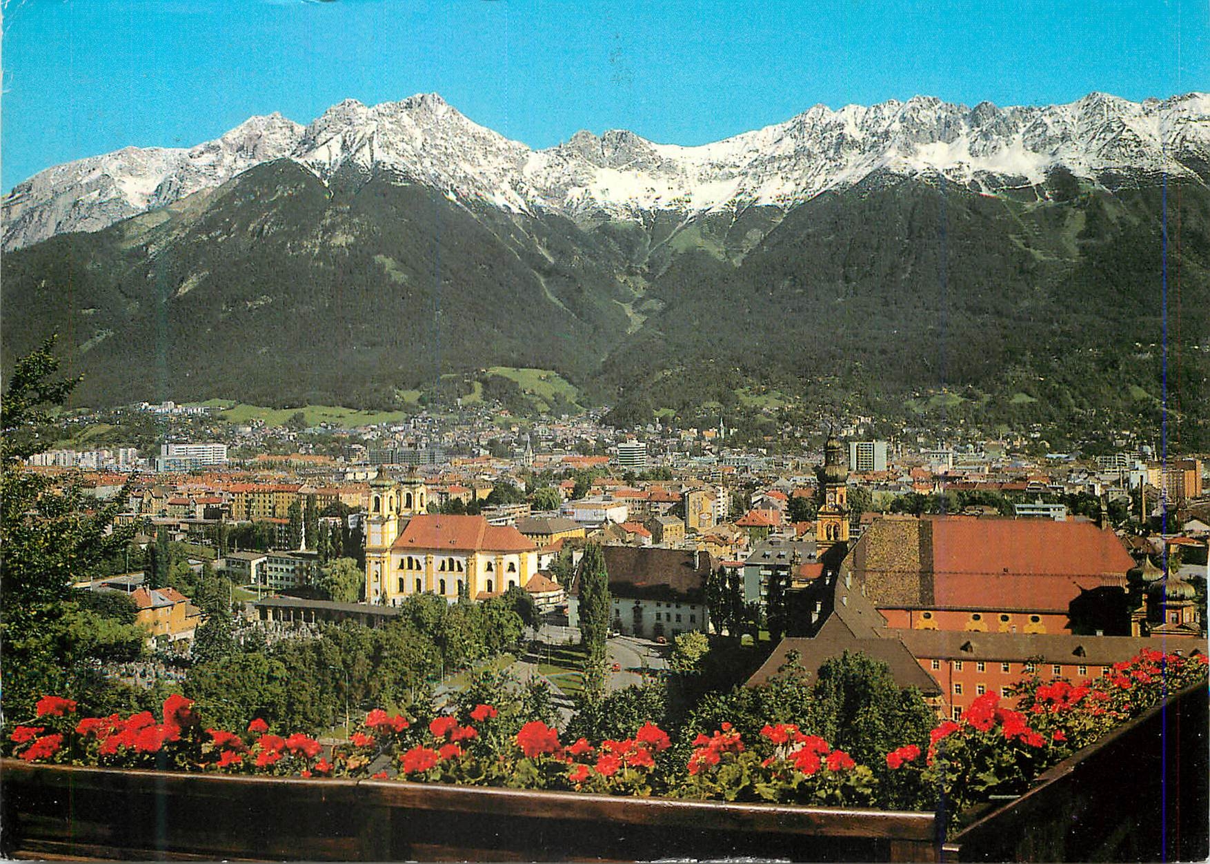 CPM Innsbruck Tirol Austria Vue sur la Nordkette