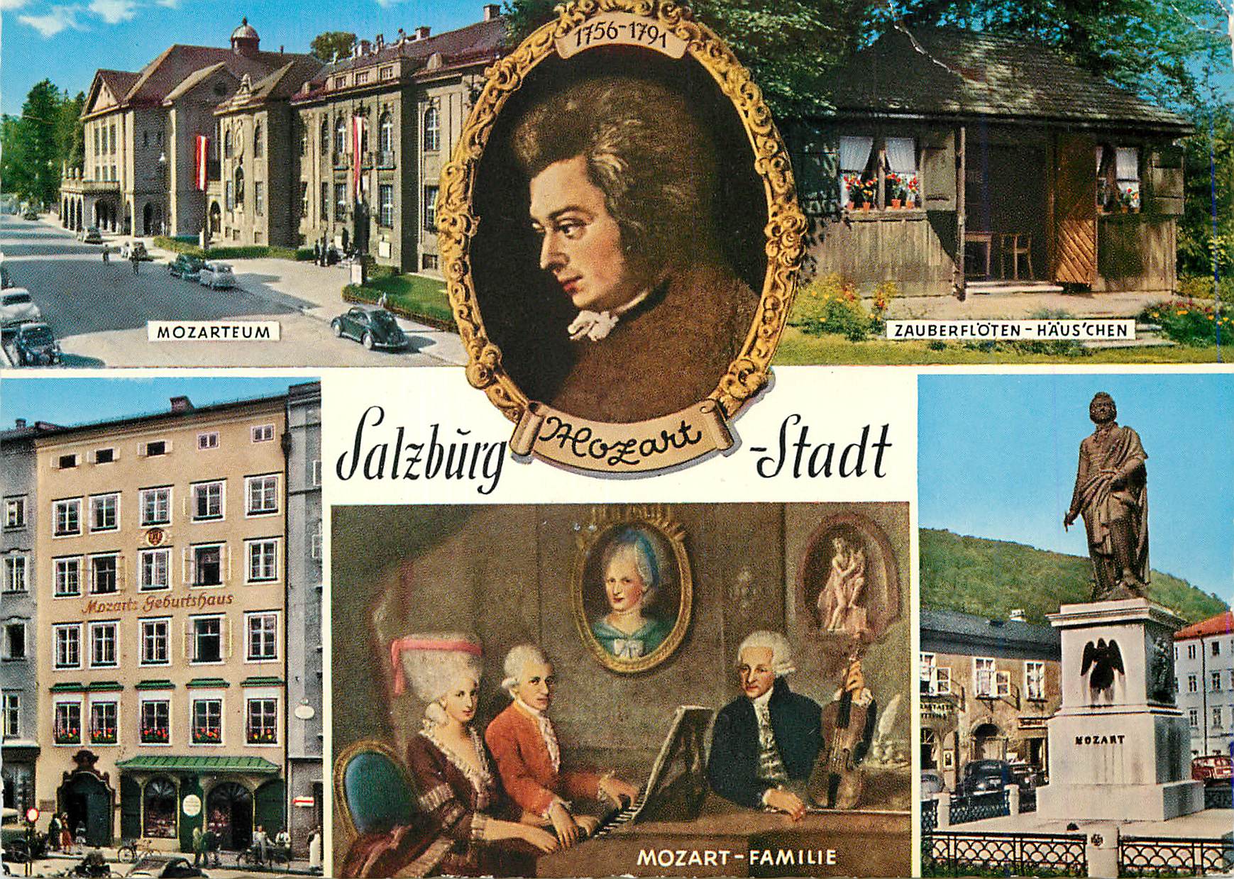 CPM Salzburg Stadt Mozarteum Zauberfloten Hauschen Mozart Famille